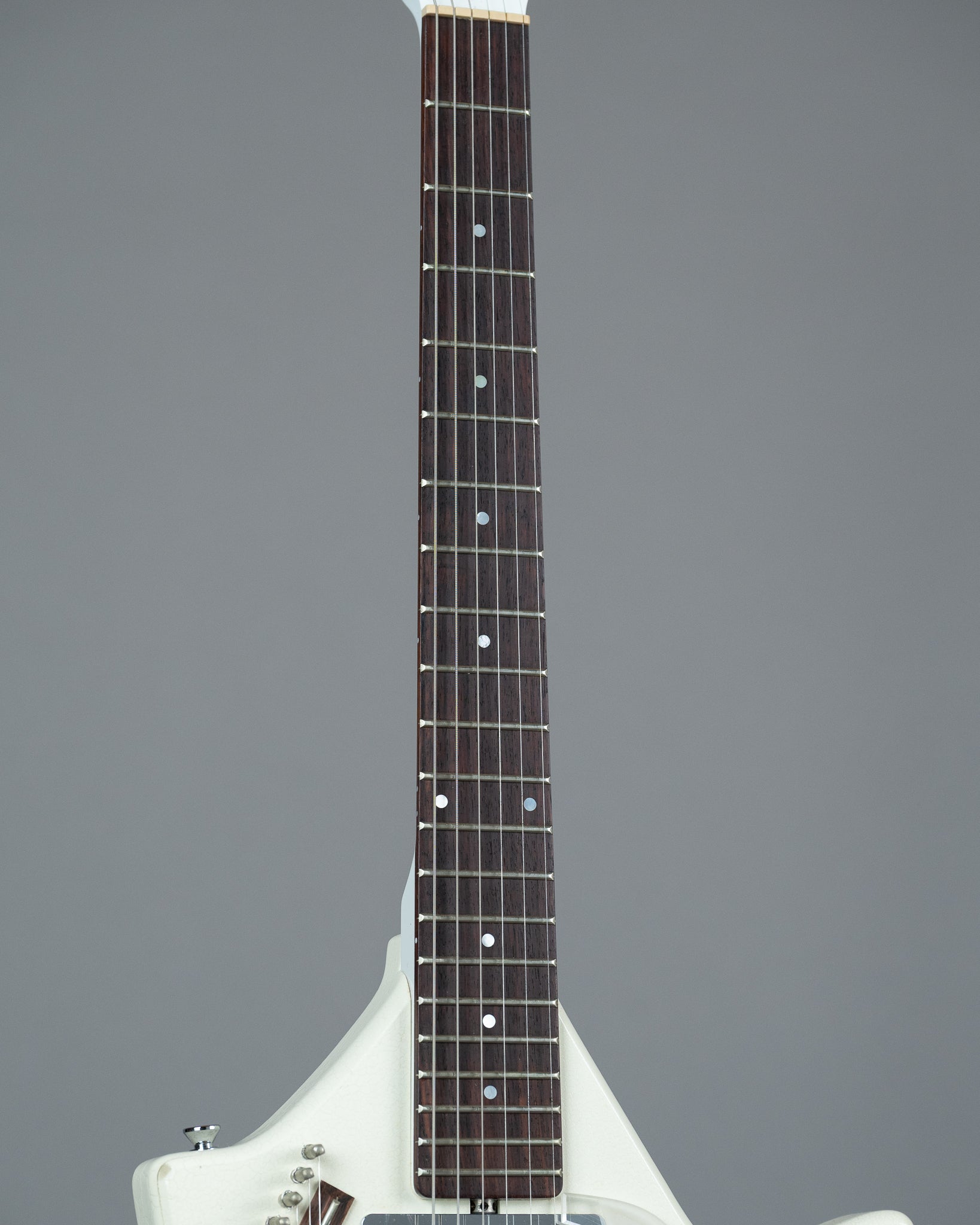 c2000s Jerry Jones Electric Sitar (USA, White Crackle, OHSC)