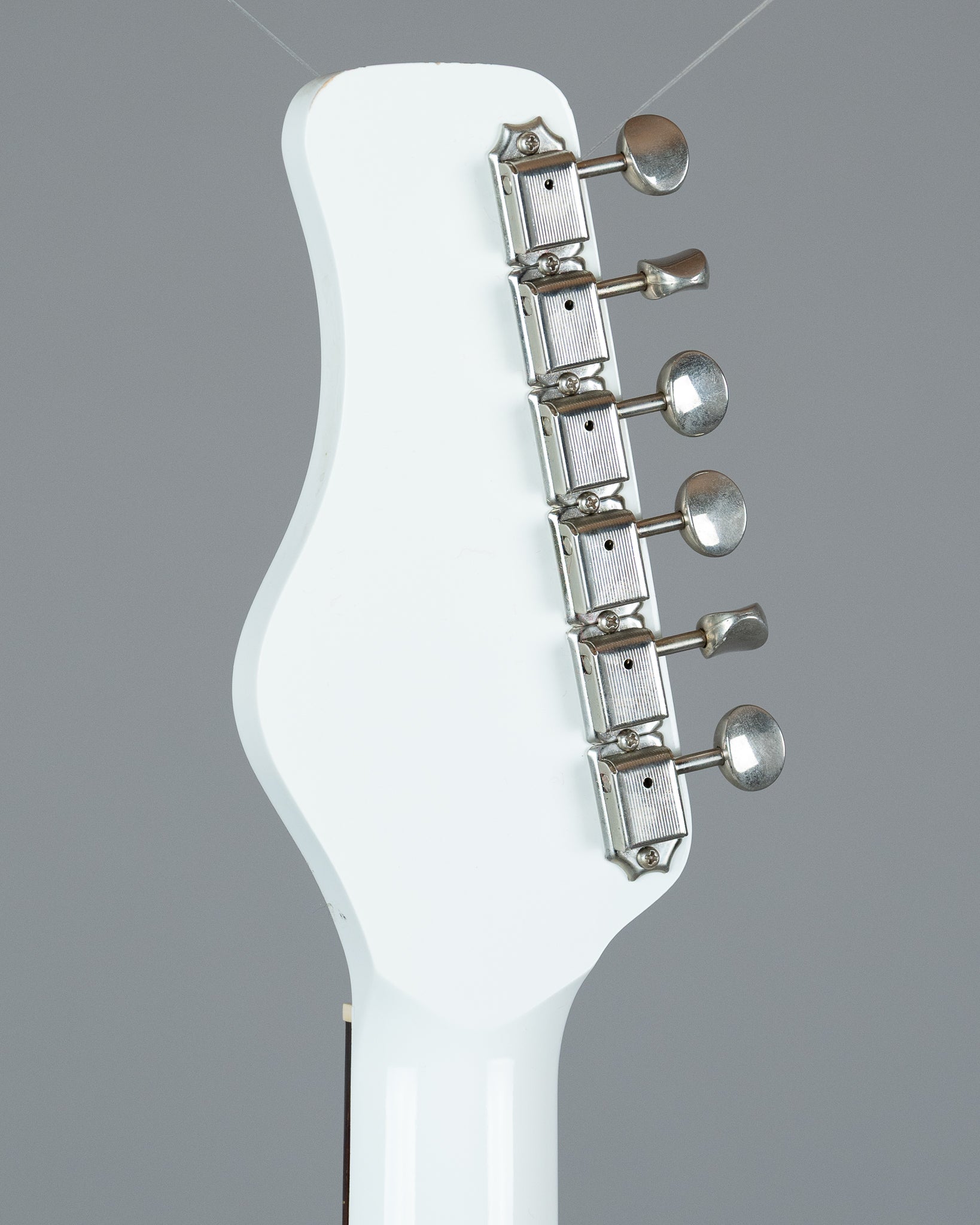 c2000s Jerry Jones Electric Sitar (USA, White Crackle, OHSC)