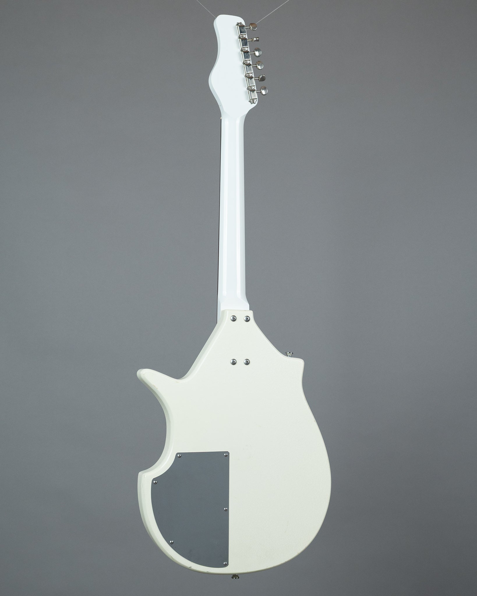 c2000s Jerry Jones Electric Sitar (USA, White Crackle, OHSC)