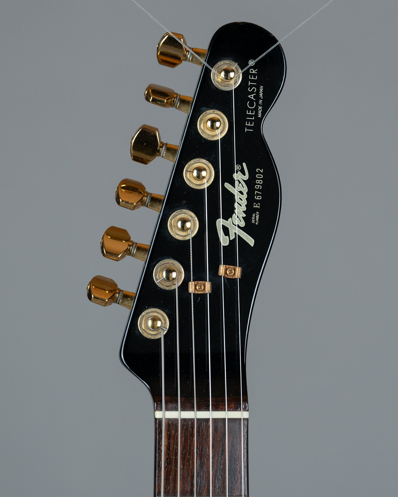 c1986 Fender TLG-80 'Black and Gold' Telecaster (Japan, Black, Gold Hardware)