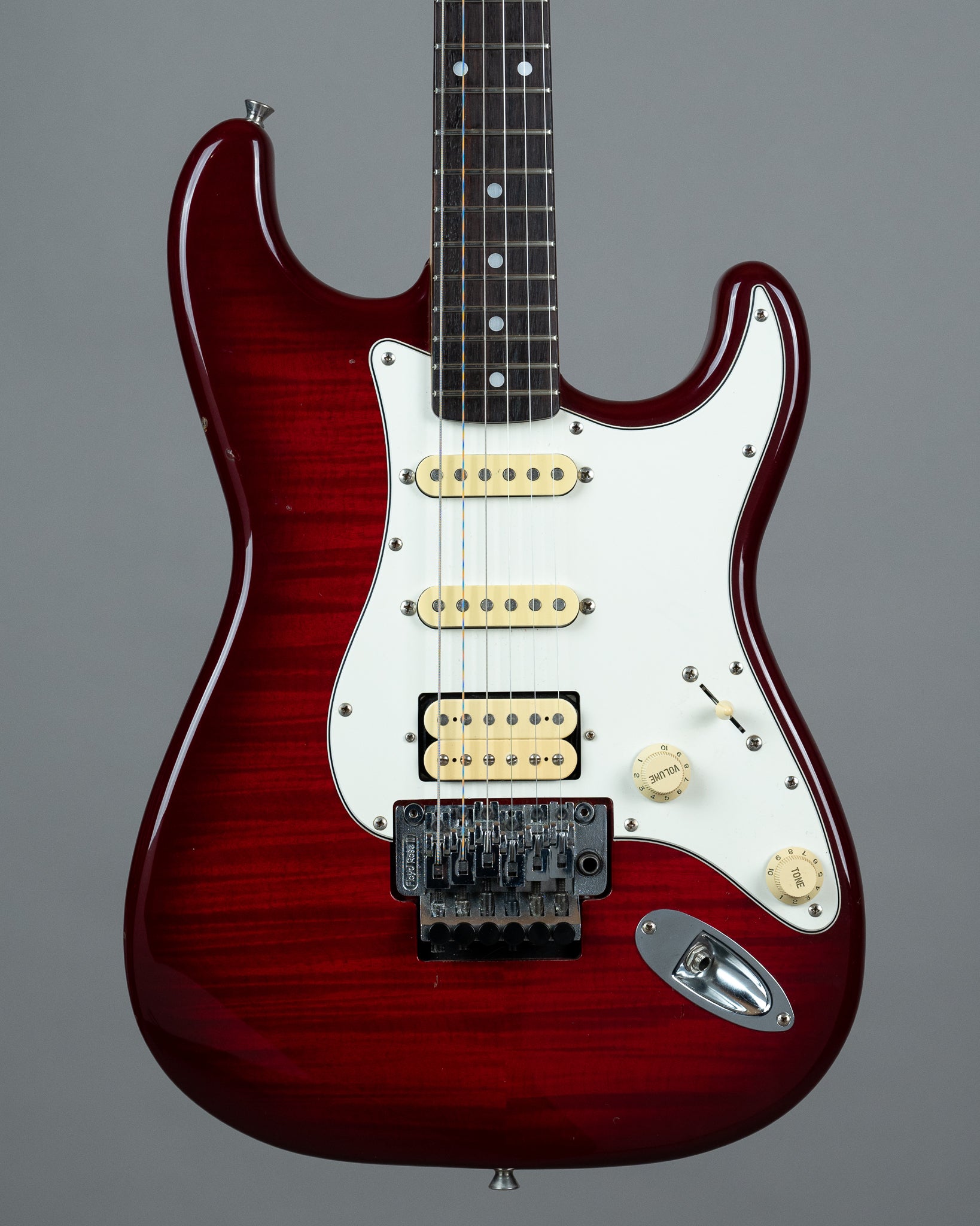 c1994 Fender Squier Series FEII (Japan, Foto Flame Red)