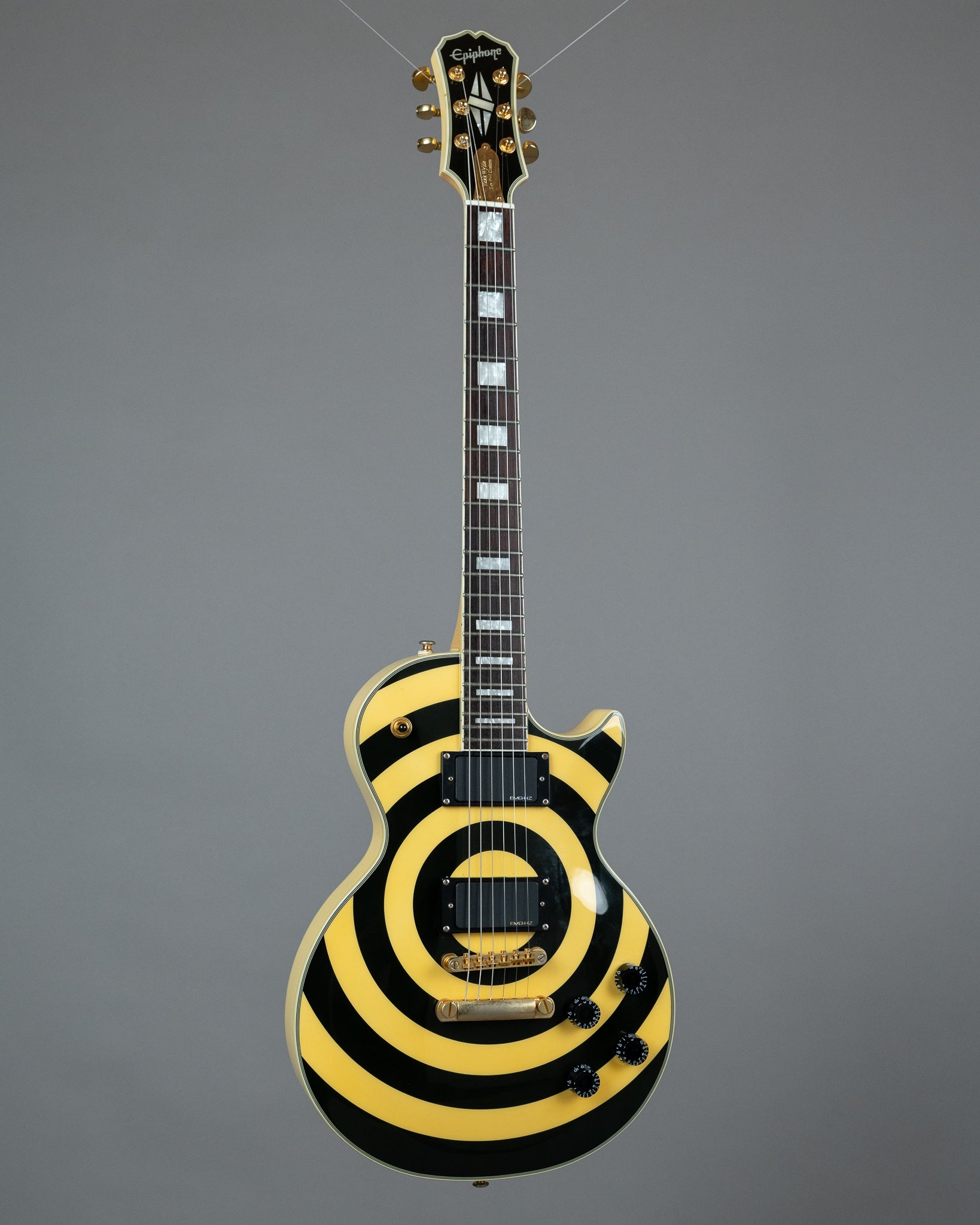 2003 Epiphone Zakk Wylde Signature Les Paul Custom (Korea, Antique Ivory with Bullseye)