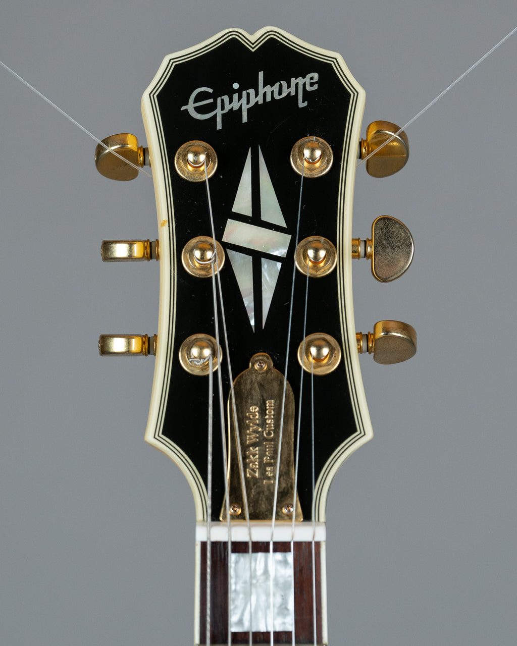 2003 Epiphone Zakk Wylde Signature Les Paul Custom (Korea, Antique Ivory with Bullseye)