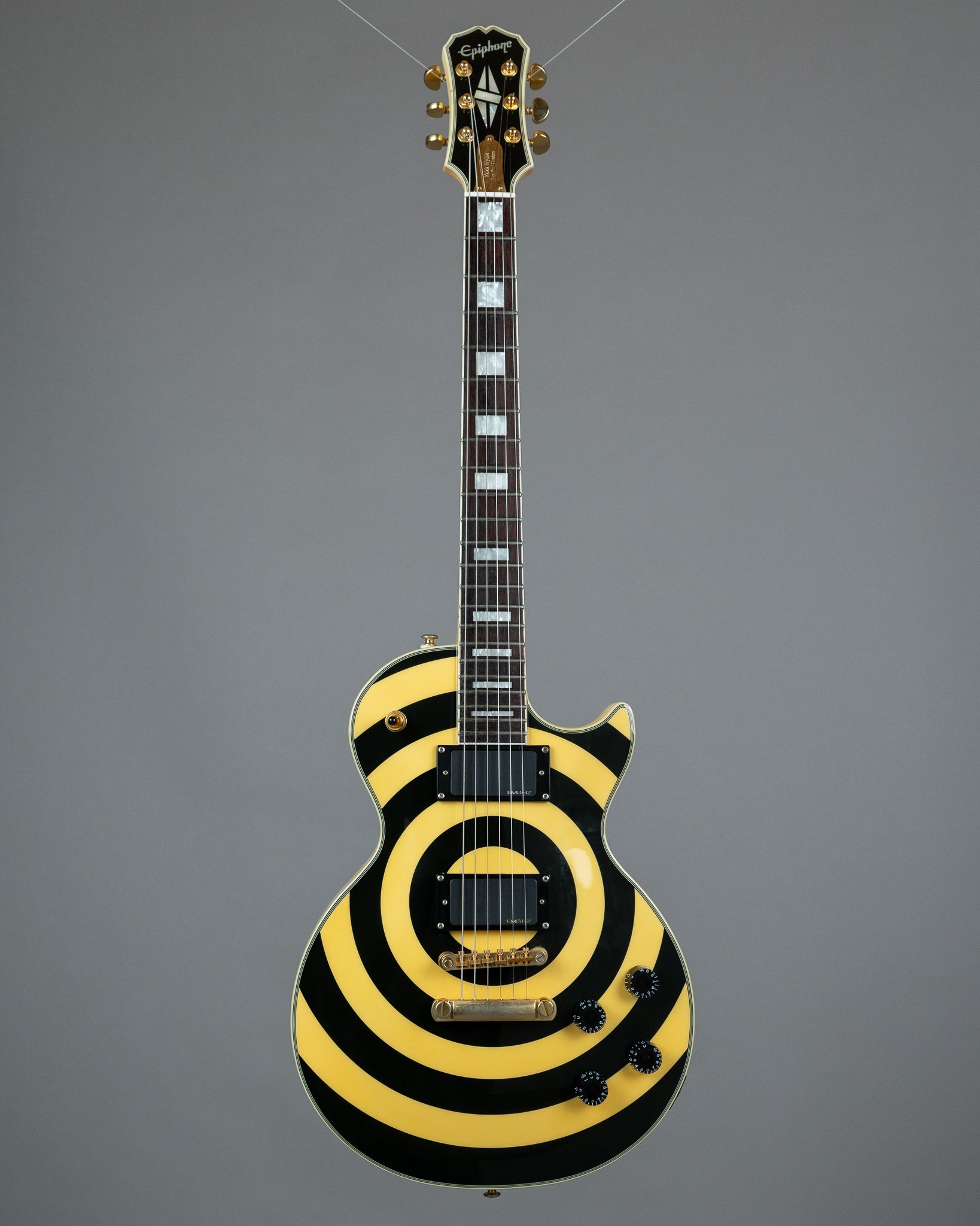 2003 Epiphone Zakk Wylde Signature Les Paul Custom (Korea, Antique Ivory with Bullseye)