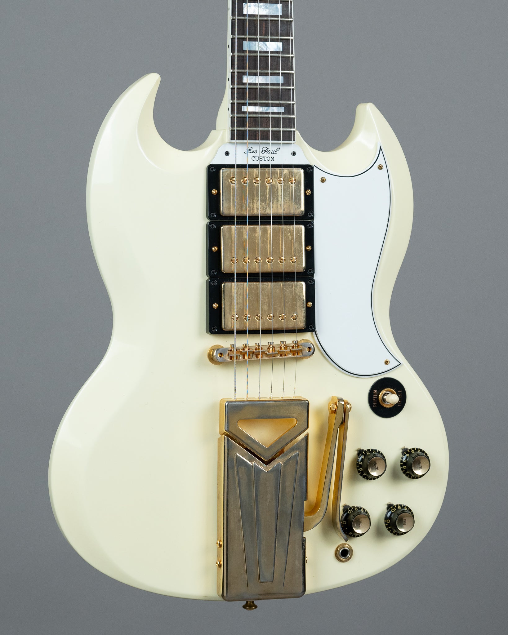2021 Gibson Custom 60th Anniversary 1961 SG Les Paul Custom VOS (USA, Polaris White, OHSC)