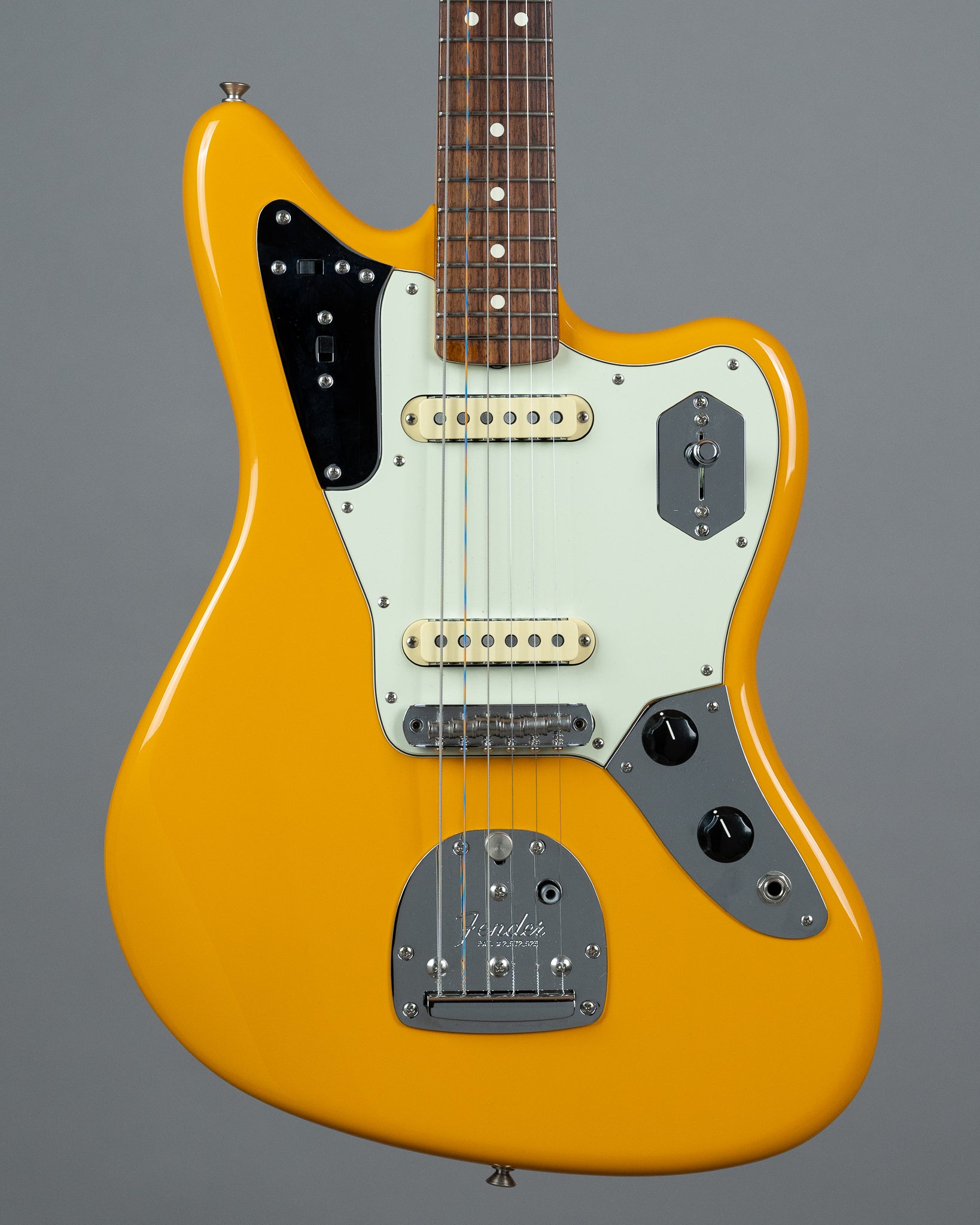 2022 Fender Limited Colour Johnny Marr Jaguar (USA, Fever Dream Yellow, OHSC and papers)