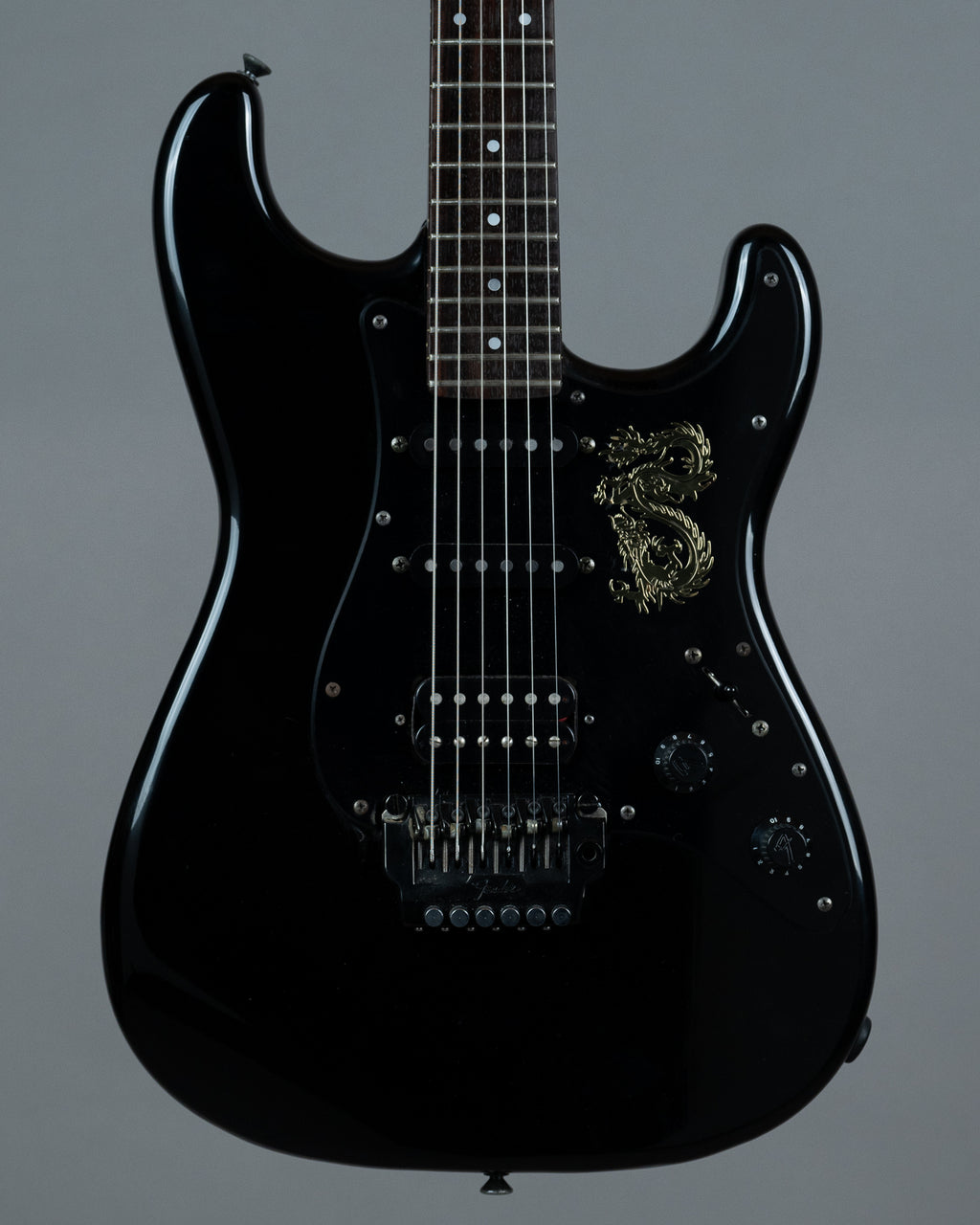 c1985-86 Fender ST-556 Boxer Series Contemporary Strat (Japan, Black)