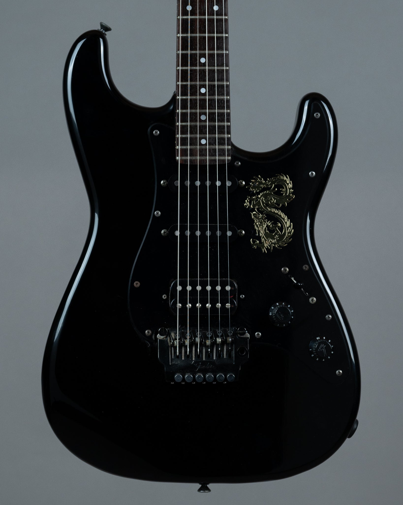 c1985-86 Fender ST-556 Boxer Series Contemporary Strat (Japan, Black)