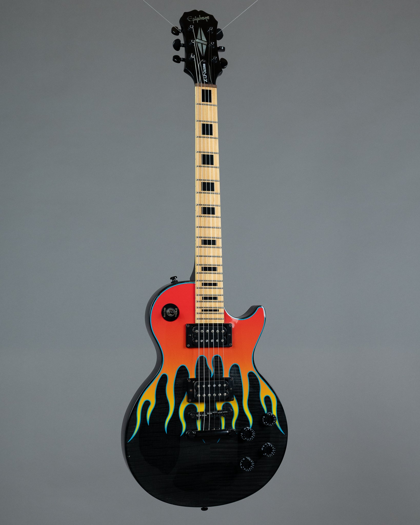 2004 Epiphone Les Paul Custom John Connolly (Korea, Trans Grey Maple Flame)