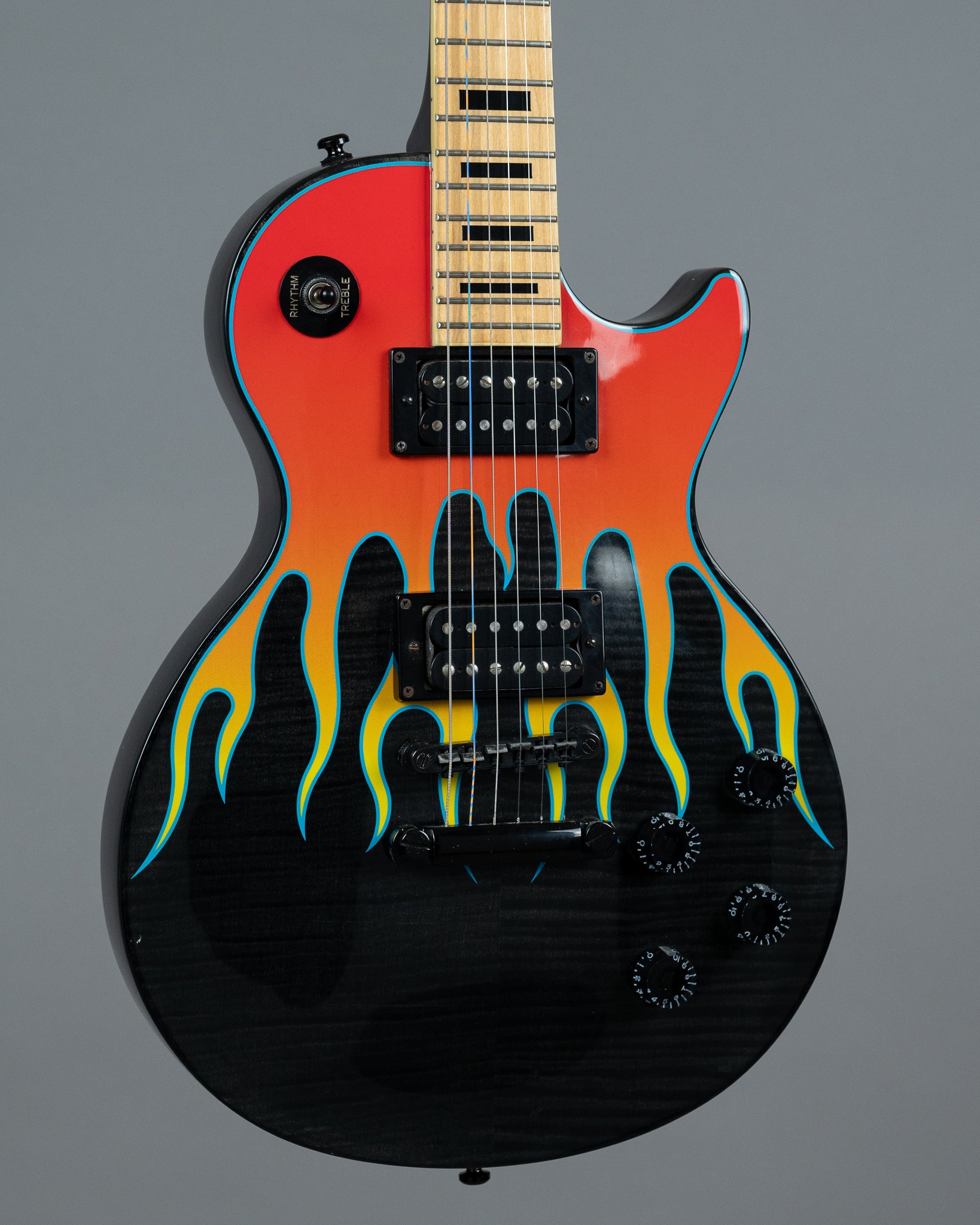 2004 Epiphone Les Paul Custom John Connolly (Korea, Trans Grey Maple Flame)