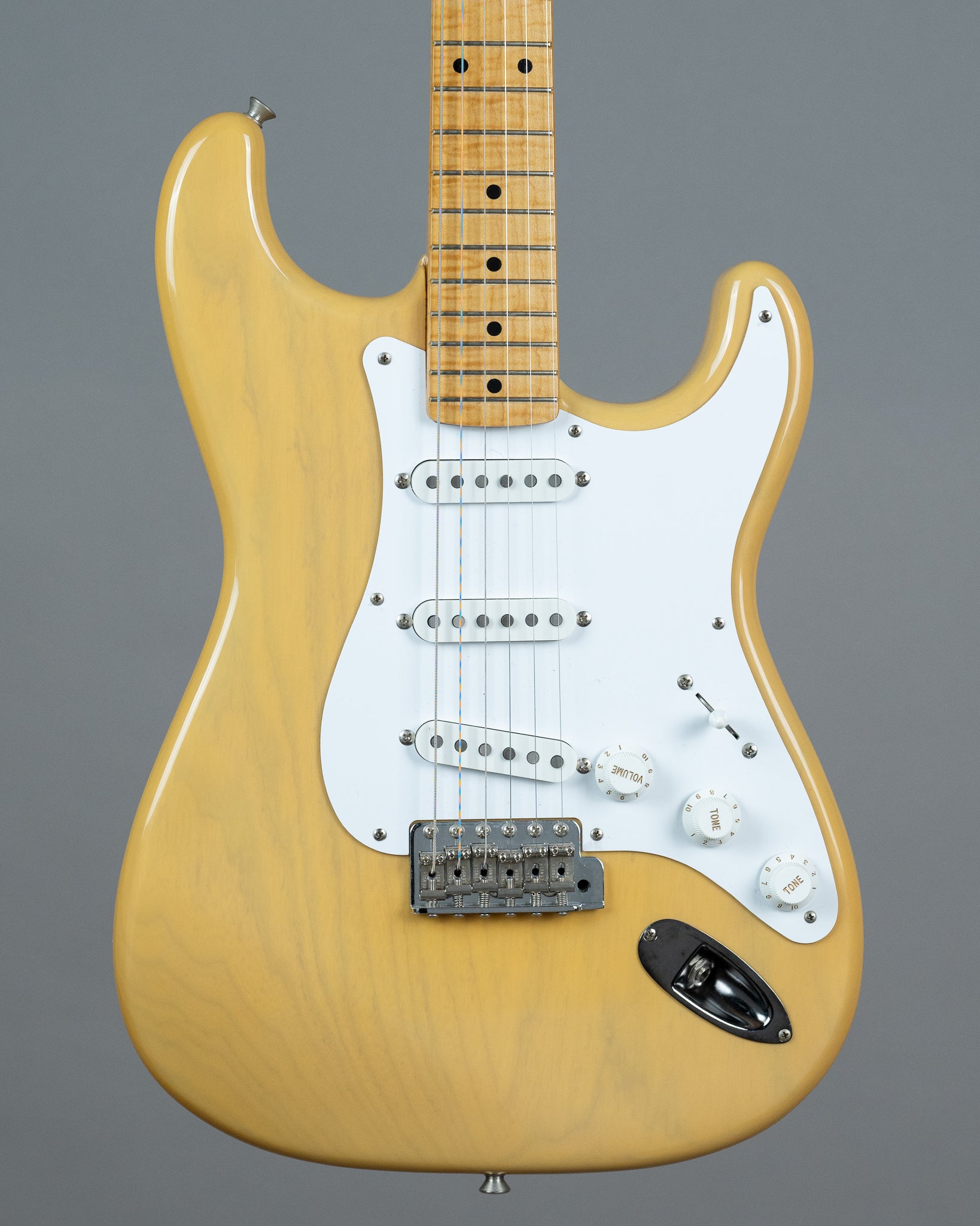 1994 Fender ST-54-70AS 40 Year Edition Stratocaster (Japan, Foto Flame, Aged White Blonde, HSC)