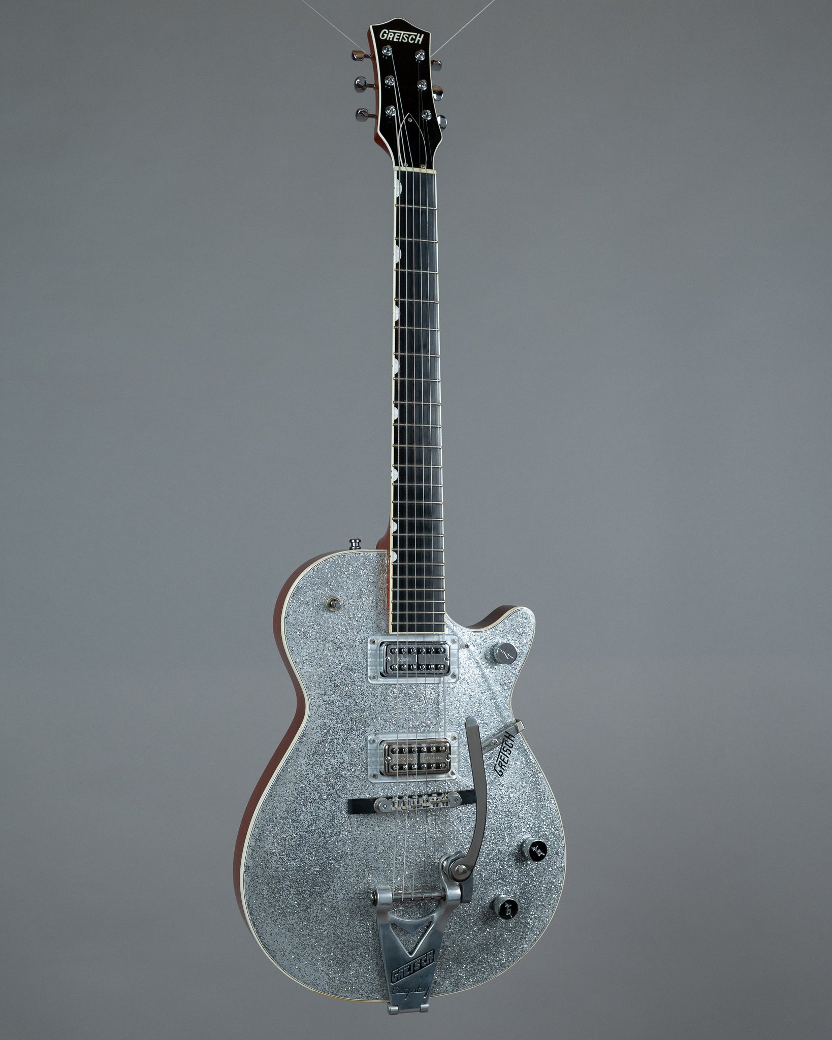 2011 Gretsch G6128-TVP Sparkle Jet (Japan, Silver Sparkle, OHSC)