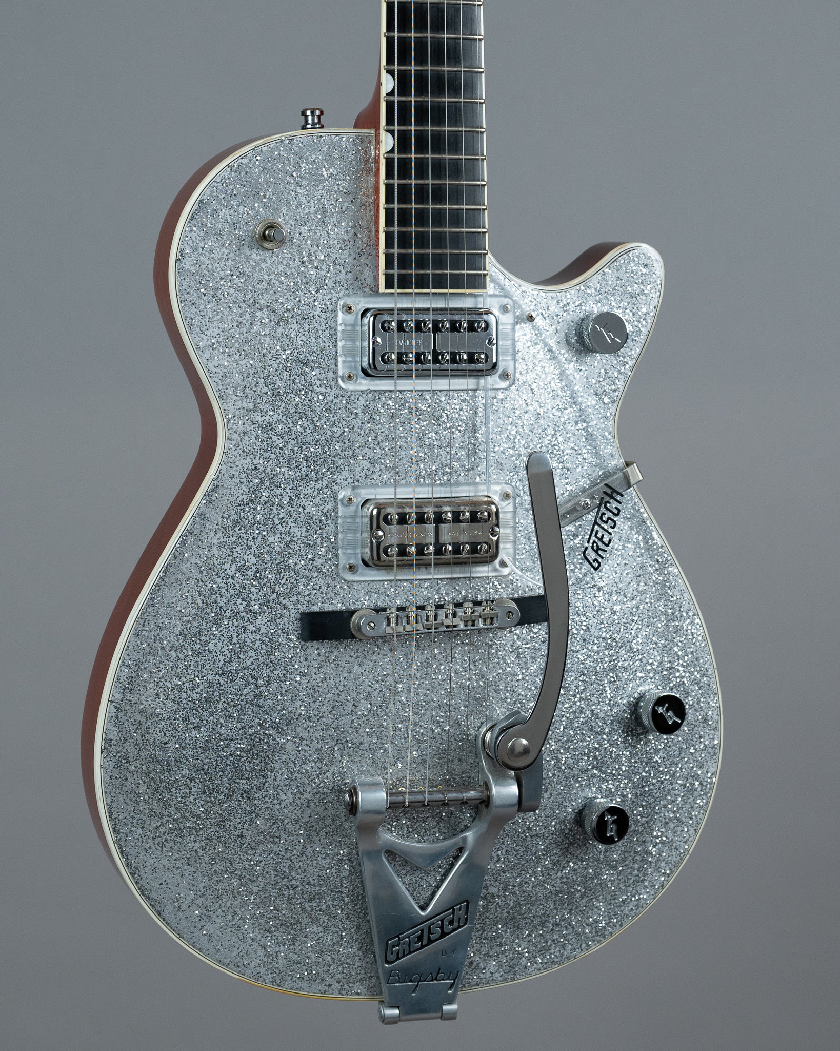 2011 Gretsch G6128-TVP Sparkle Jet (Japan, Silver Sparkle, OHSC)