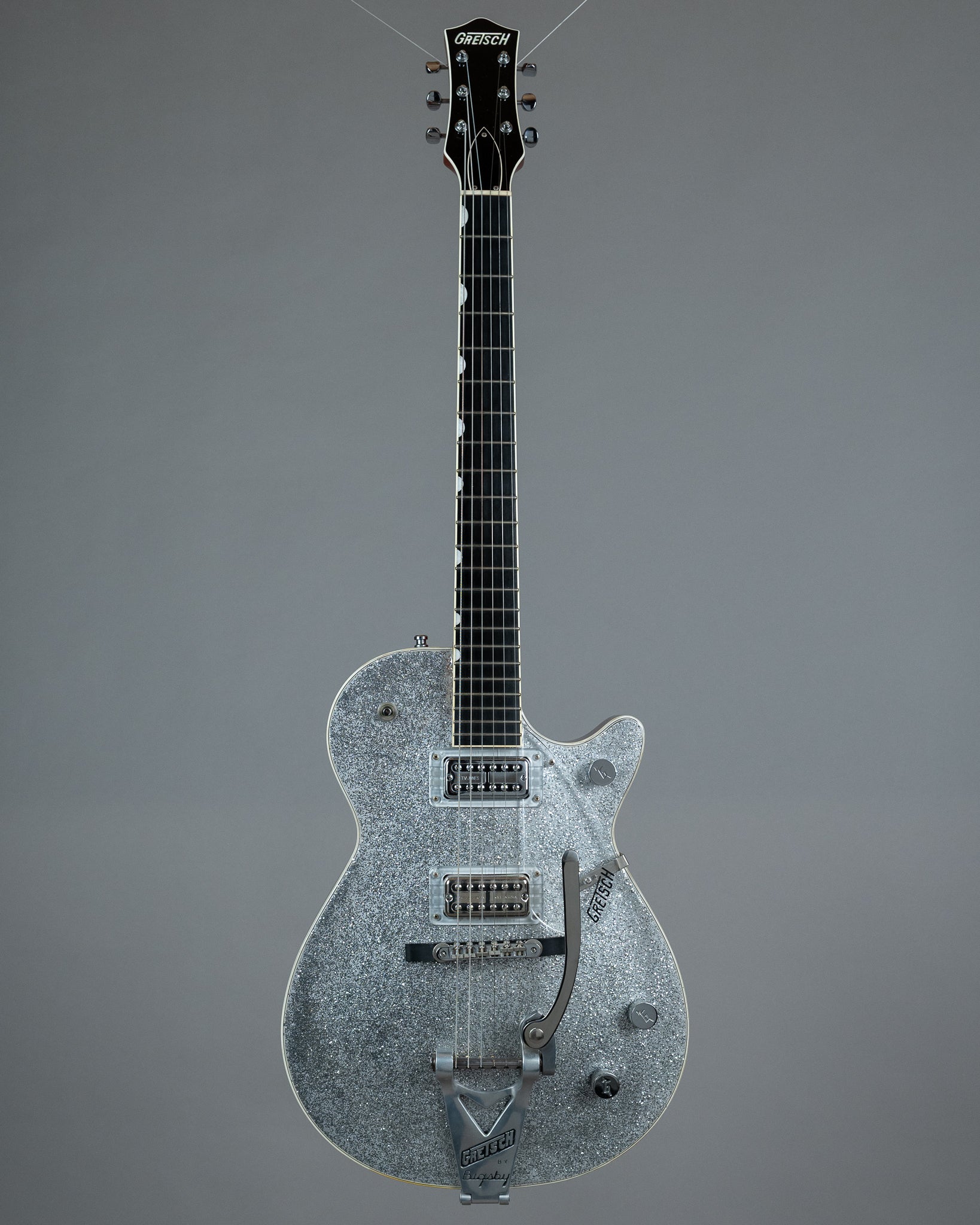 2011 Gretsch G6128-TVP Sparkle Jet (Japan, Silver Sparkle, OHSC)