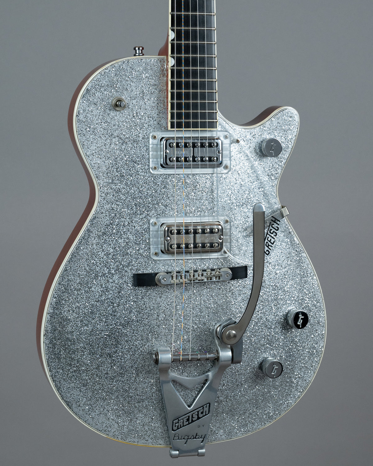 2011 Gretsch G6128-TVP Sparkle Jet (Japan, Silver Sparkle, OHSC)