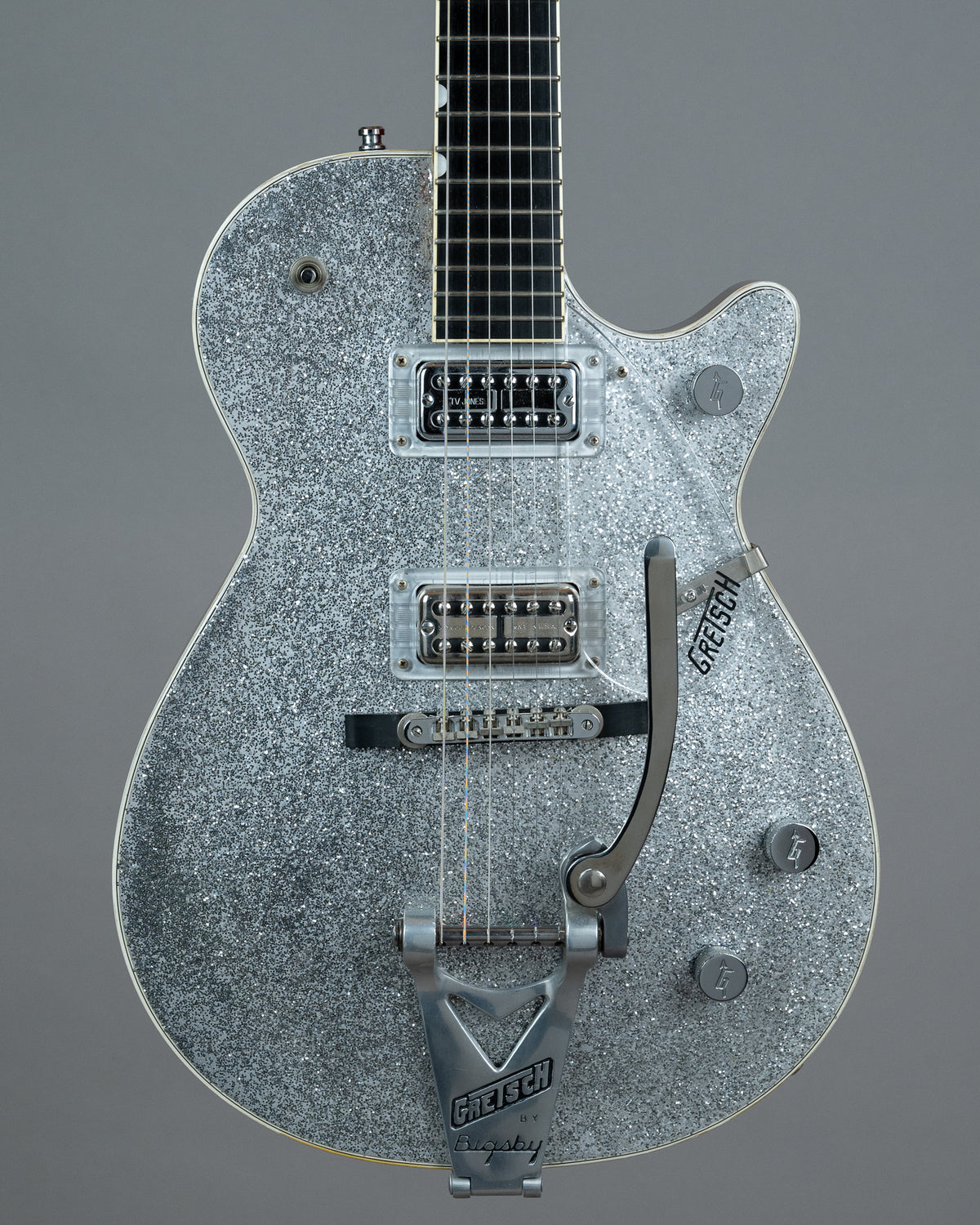 2011 Gretsch G6128-TVP Sparkle Jet (Japan, Silver Sparkle, OHSC)
