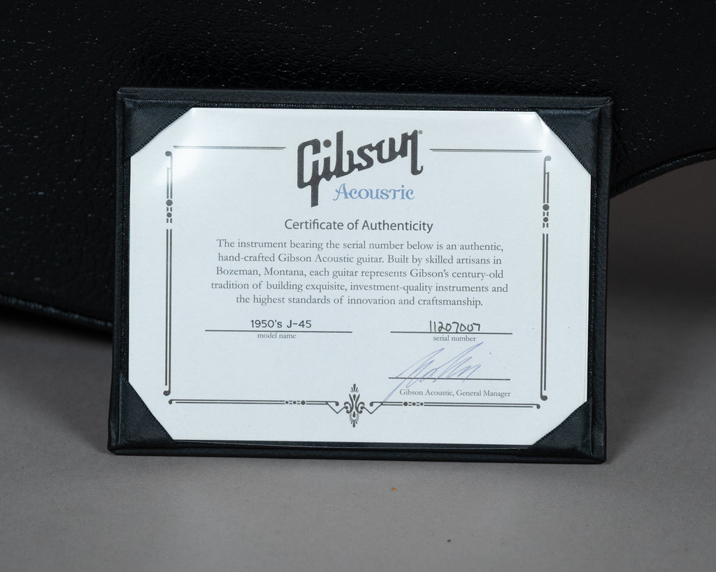 2017 Gibson Custom Shop '1950's J-45' (USA, Sunburst, COA, OHSC)