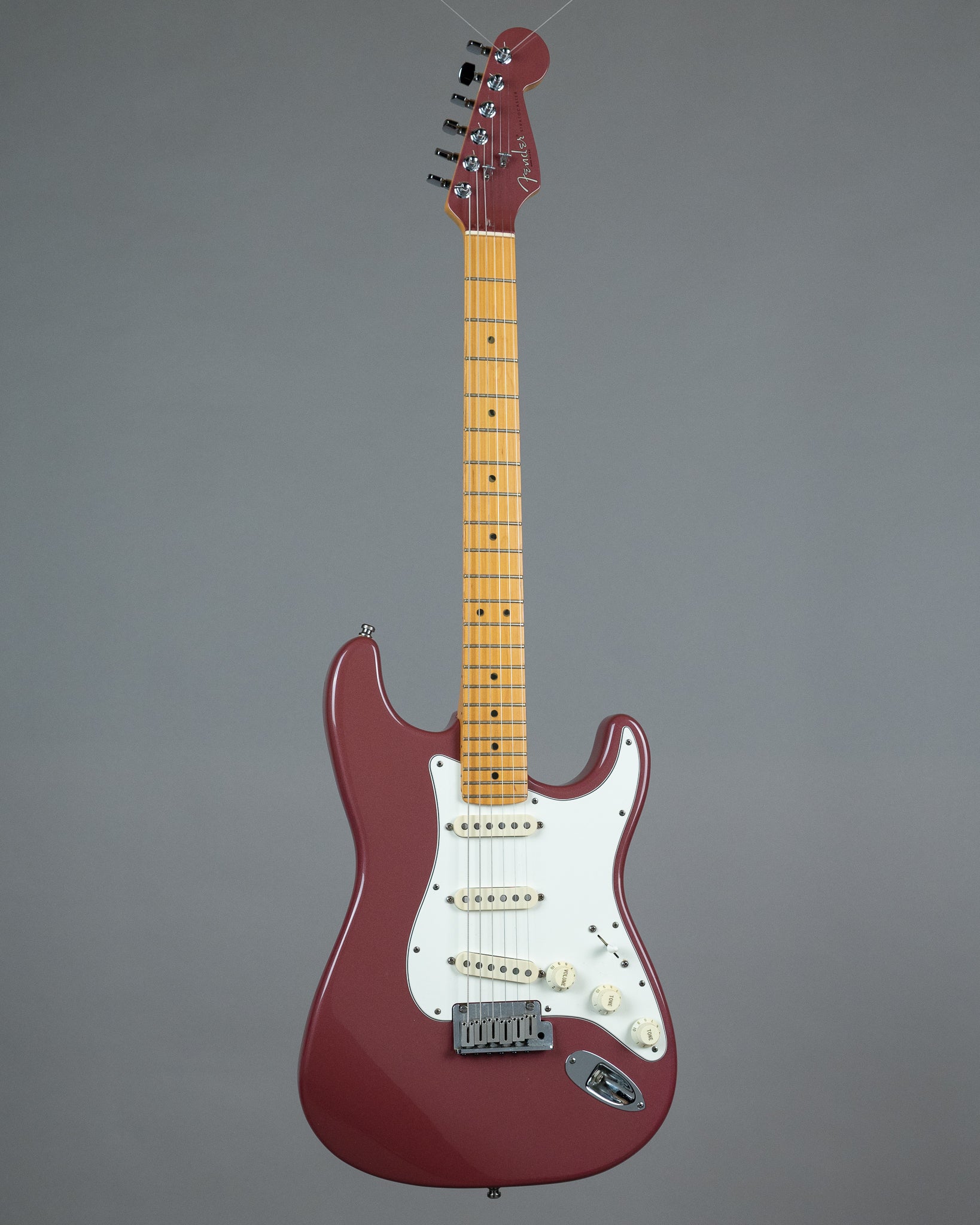 1995 Fender American Standard Stratocaster (USA, Burgundy Mist/Matching Headstock, OHSC)