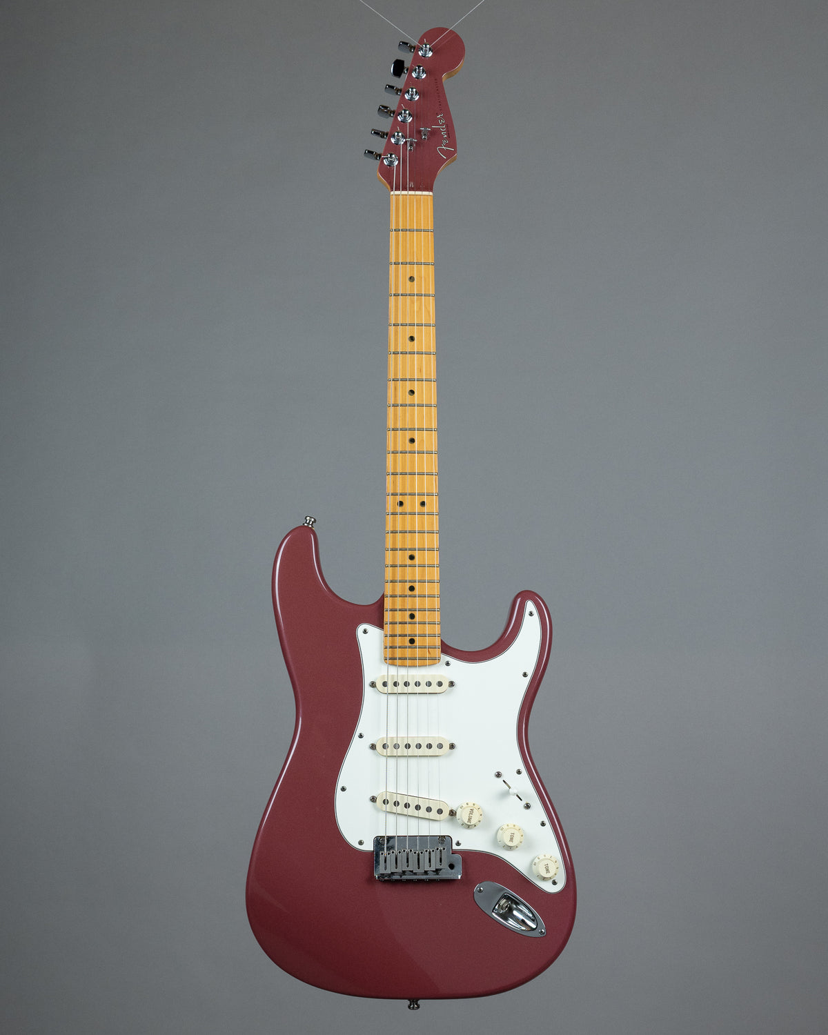 1995 Fender American Standard Stratocaster (USA, Burgundy Mist/Matching Headstock, OHSC)