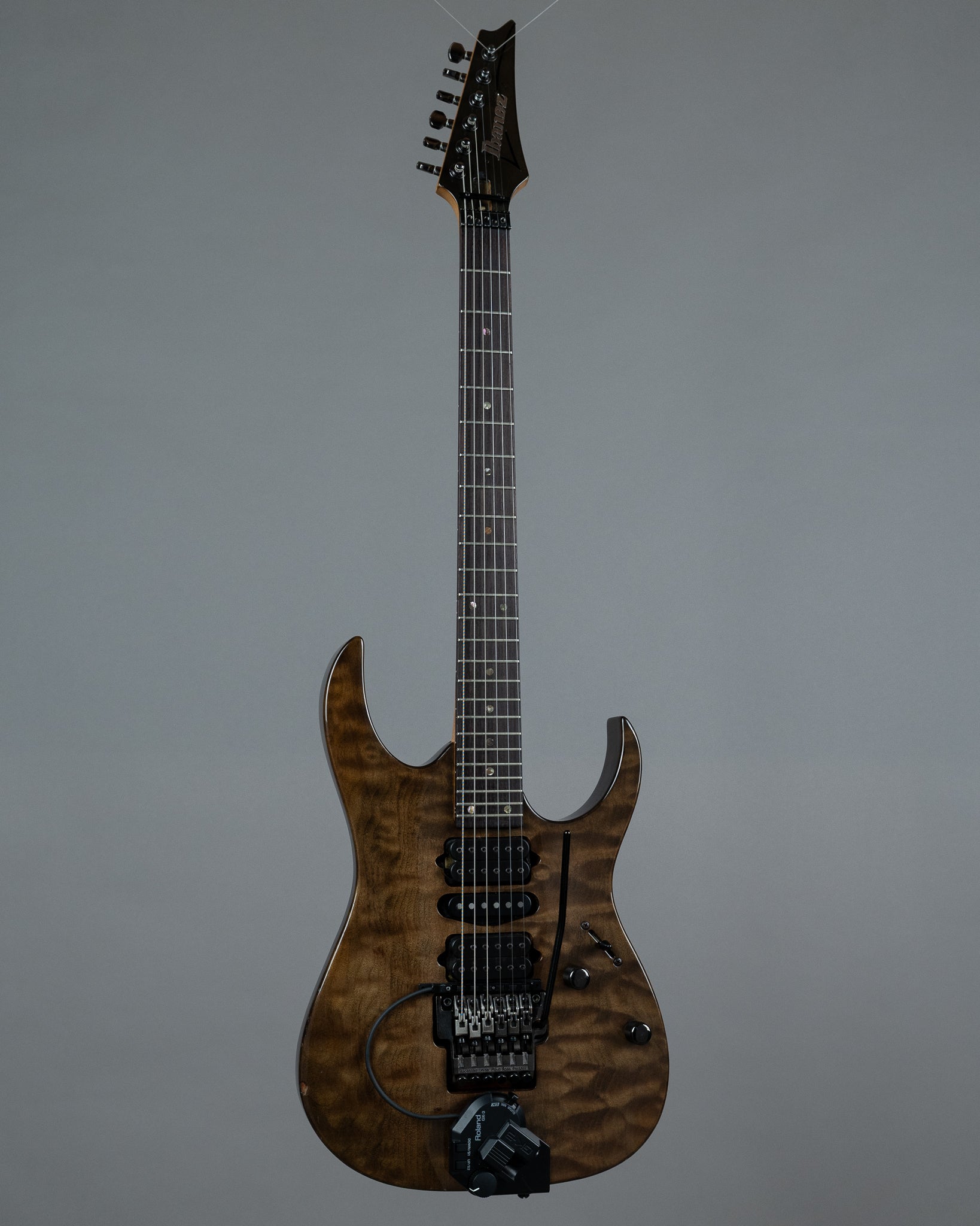 c1992 Ibanez USA Custom RG UCEWQM (USA, Transparent Ebony, HSC)