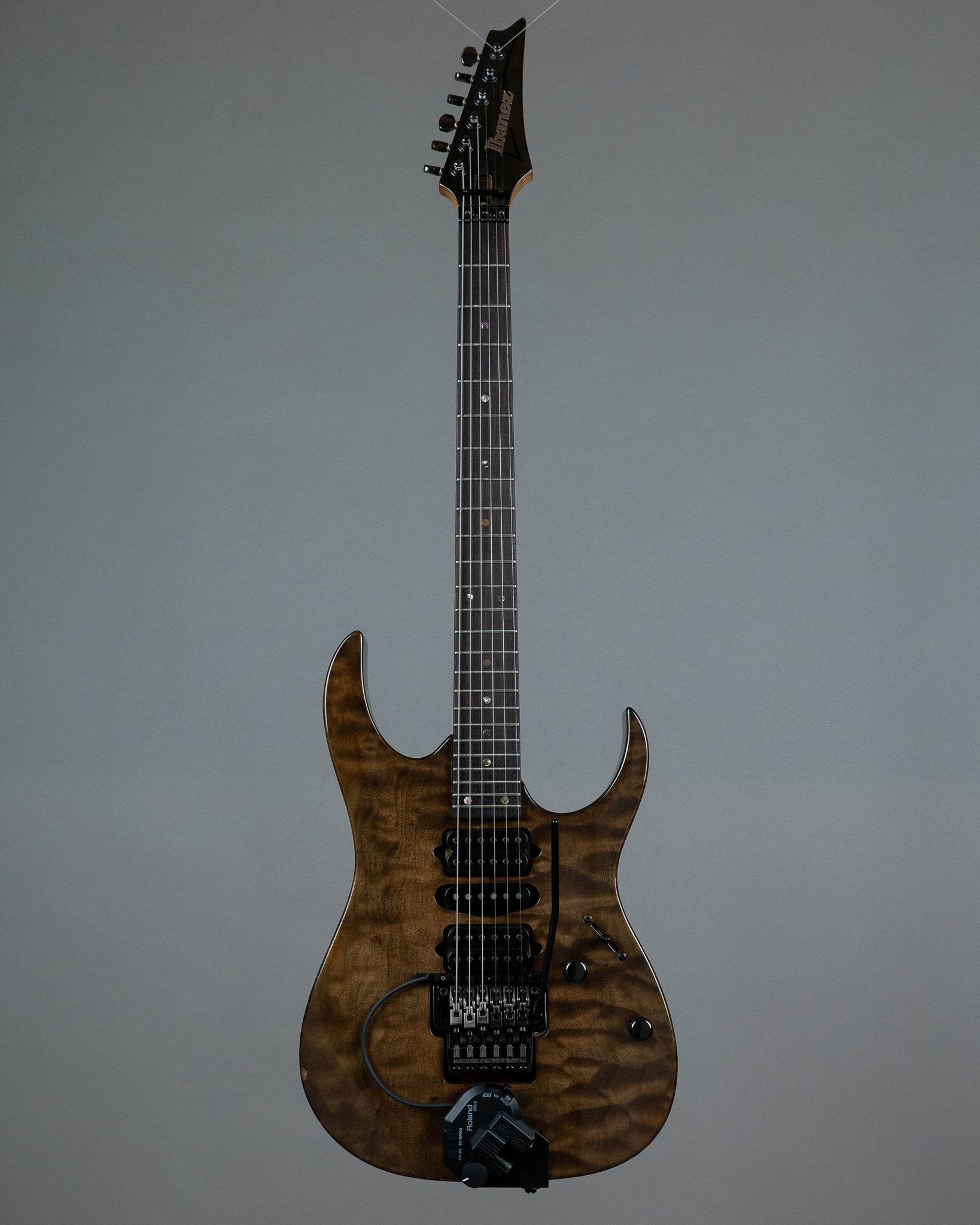 c1992 Ibanez USA Custom RG UCEWQM (USA, Transparent Ebony, HSC)
