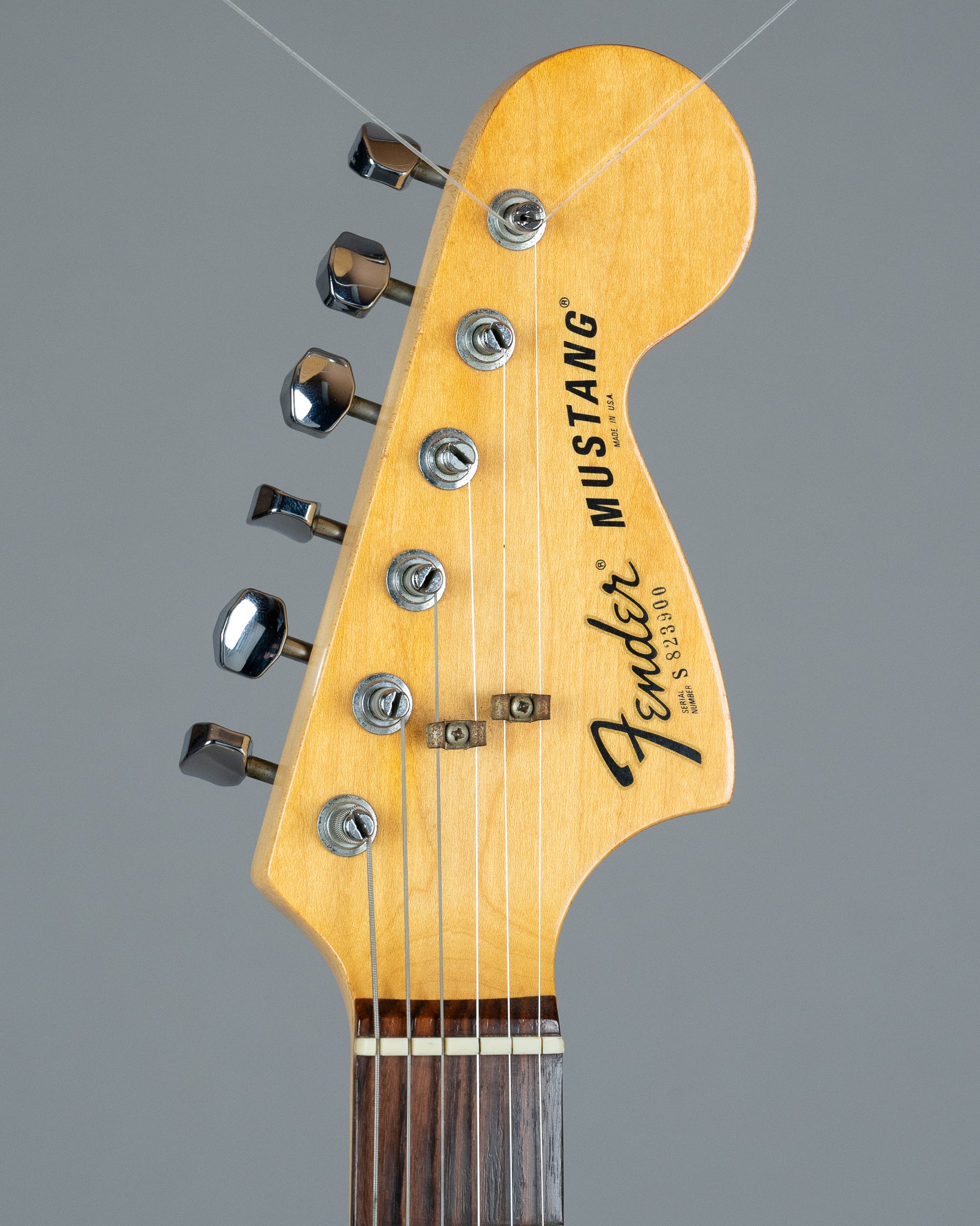 1979 Fender Mustang (USA, Olympic White, OHSC)