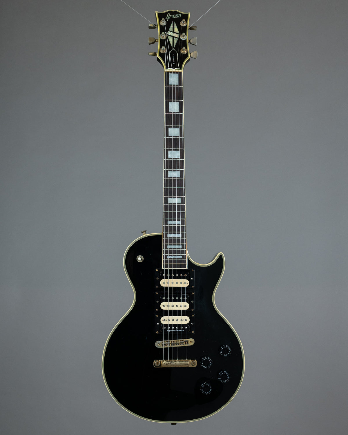 c1978 Greco EG-600 Les Paul Custom (Japan, Ebony, OHSC)