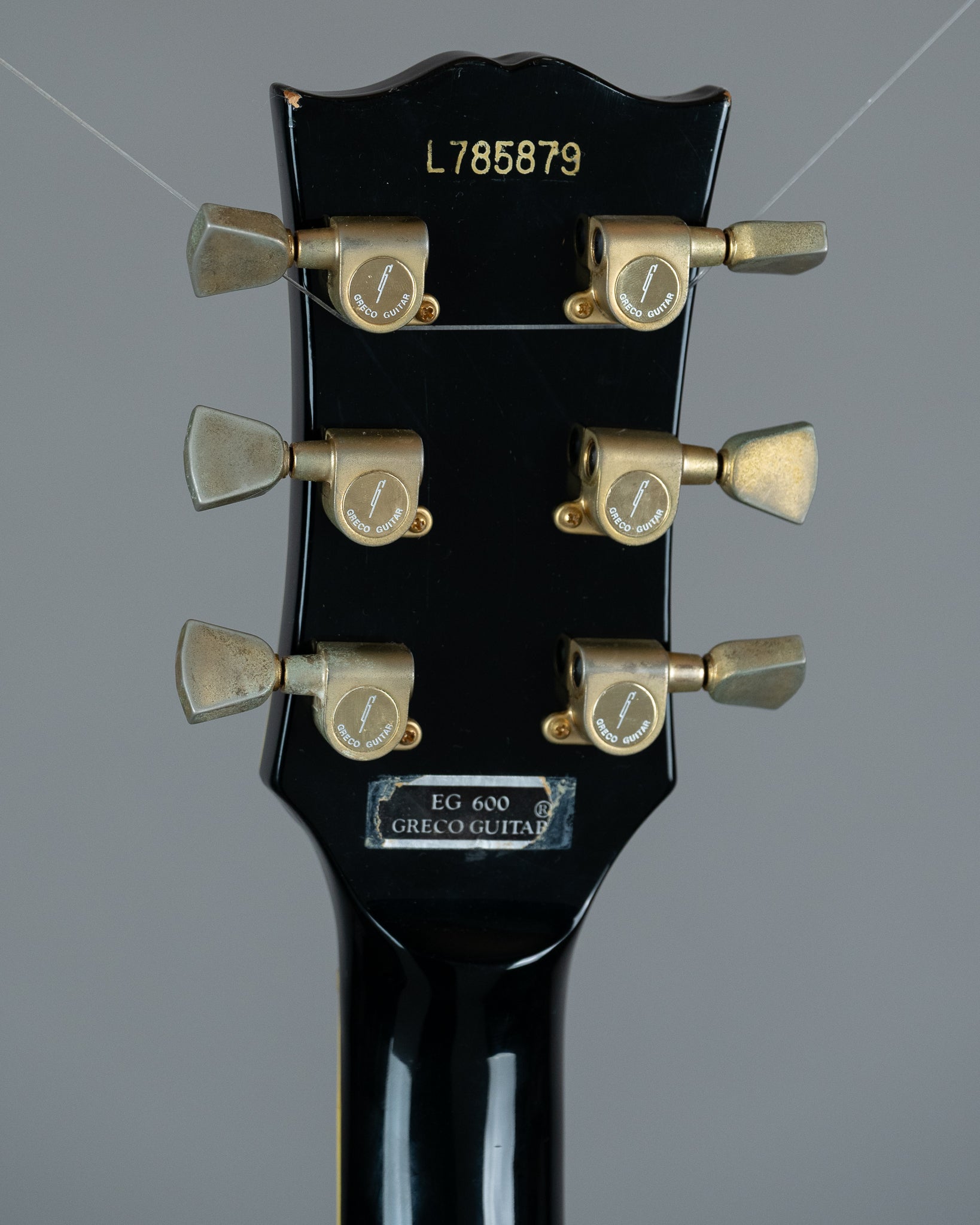 c1978 Greco EG-600 Les Paul Custom (Japan, Ebony, OHSC)