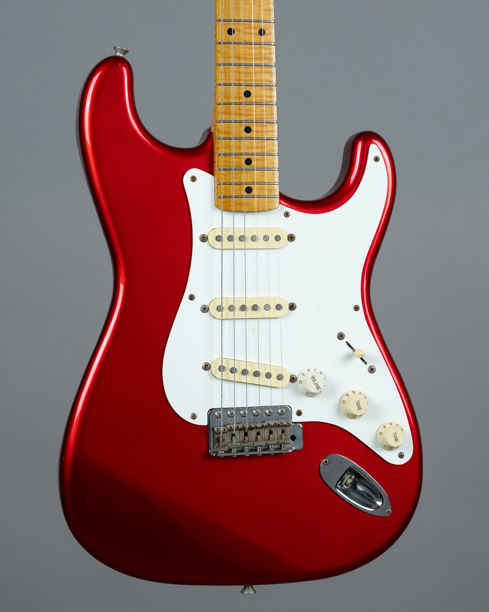 1994 Fender ST-57AS 40th Anniversary Foto Flame (Japan, Candy Apple Red)