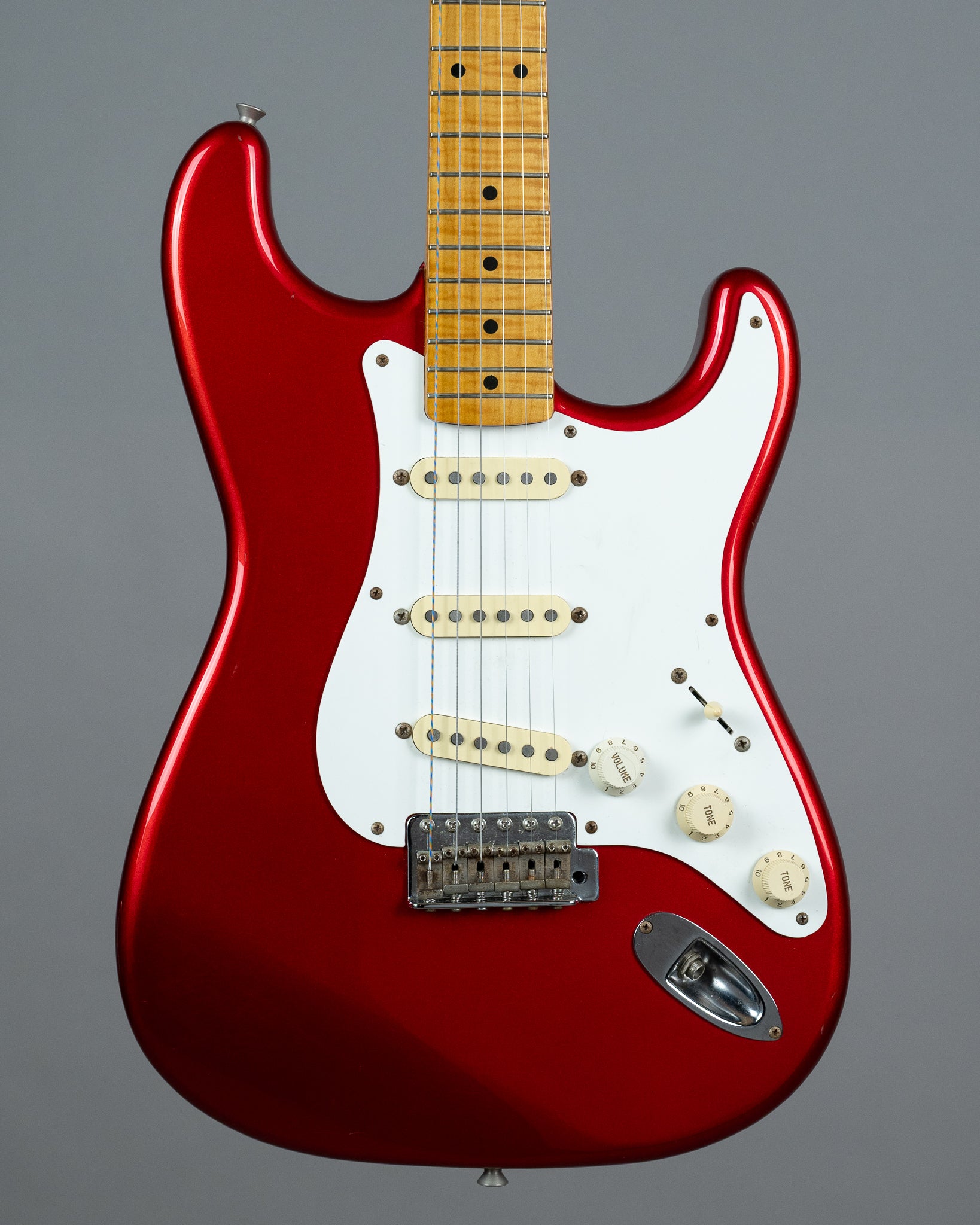 1994 Fender ST-57AS 40th Anniversary Foto Flame (Japan, Candy Apple Red)