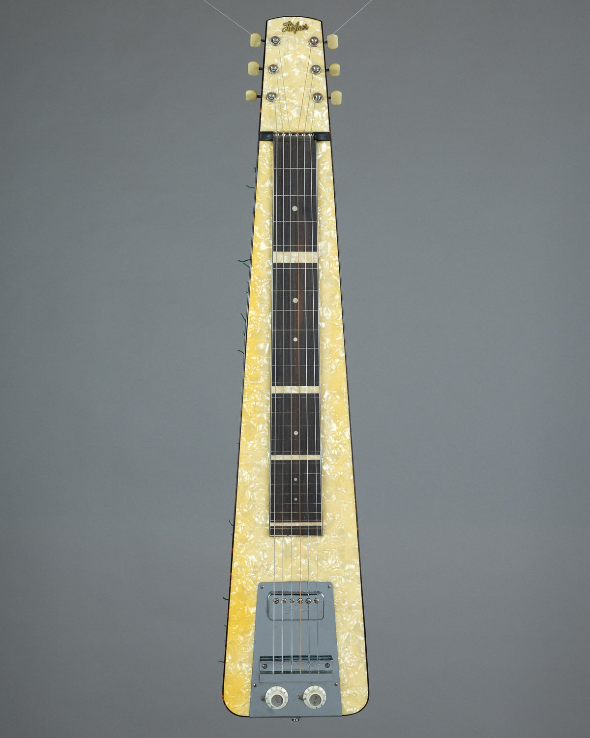 c1965 Hofner 'Hawaiian Artist' 115 Lap Steel (West Germany, Pearloid, OHSC)