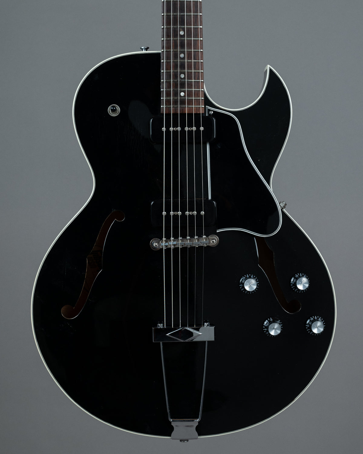 1993 Gibson ES-135 (USA, Black, OHSC)
