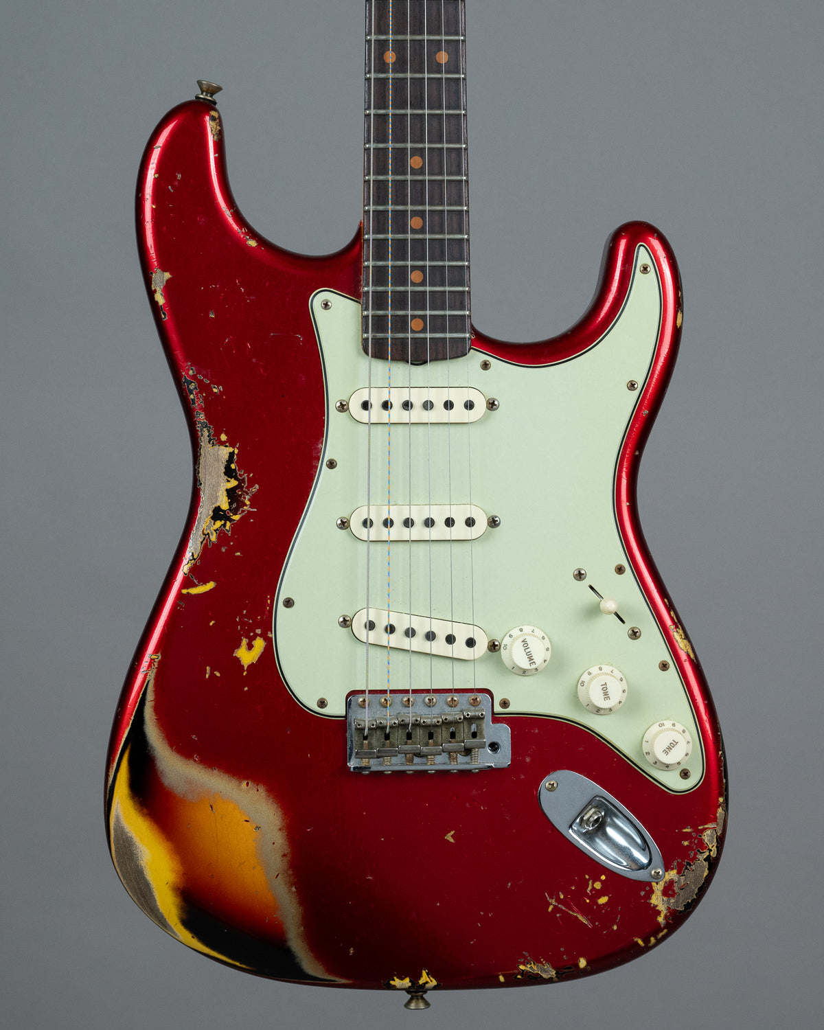2022 Fender Custom Shop LTD '62 Stratocaster Heavy Relic (USA, Candy Apple Red/Sunburst, OHSC)