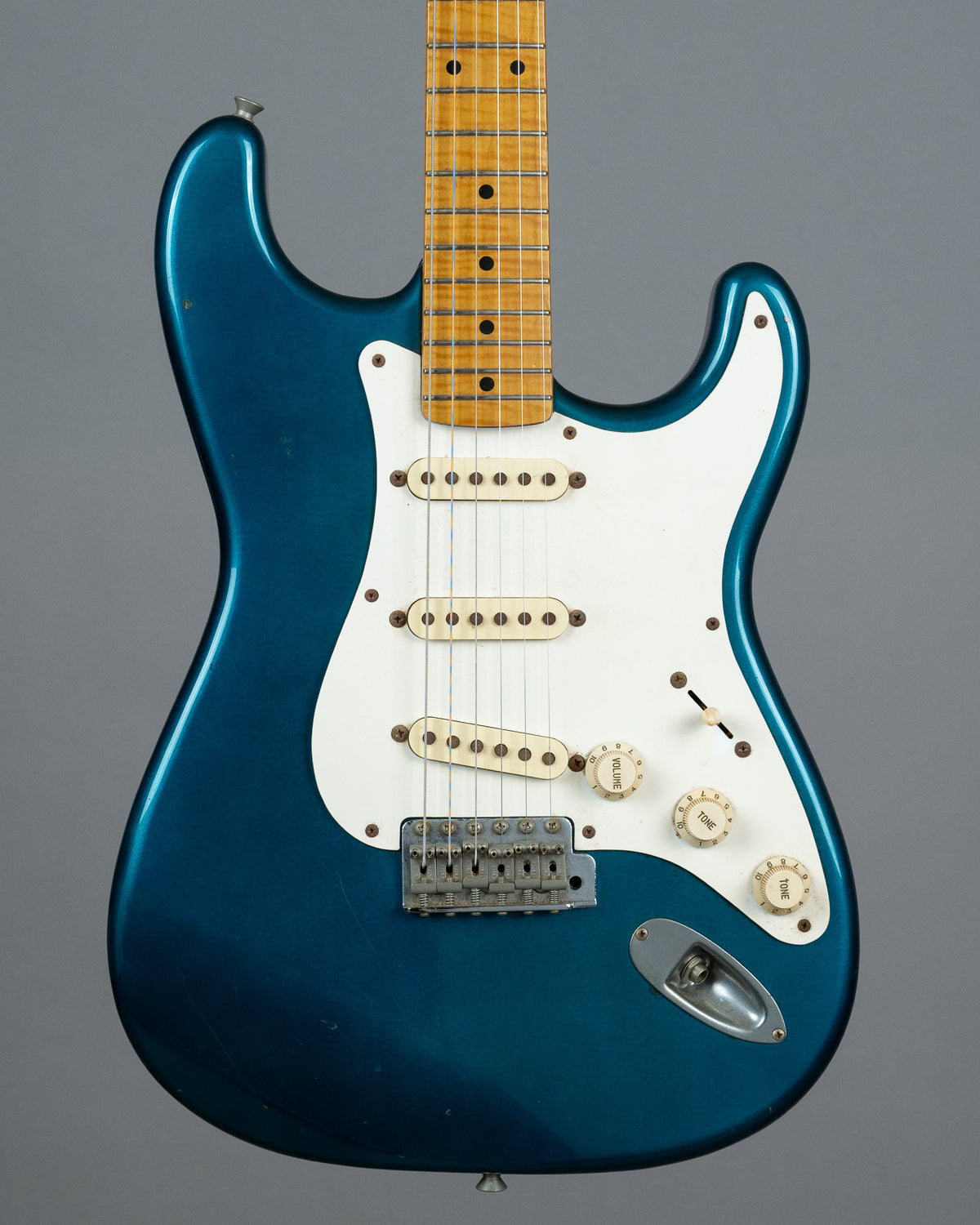 1994 Fender ST-57 Foto Flame Stratocaster (Japan, Lake Placid Blue)