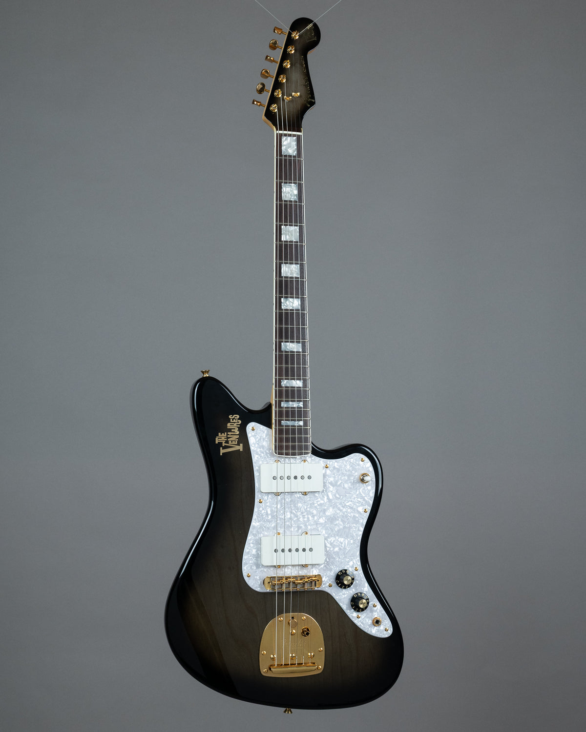 1996 Fender Limited Edition Ventures Jazzmaster JM-165VR (Japan, Midnight Black Translucent, OHSC)