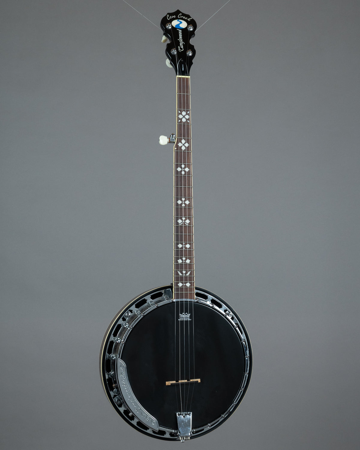 c2010s Tanglewood TBDLX-G 'Cove Creek' 5 String Banjo (China, Black)