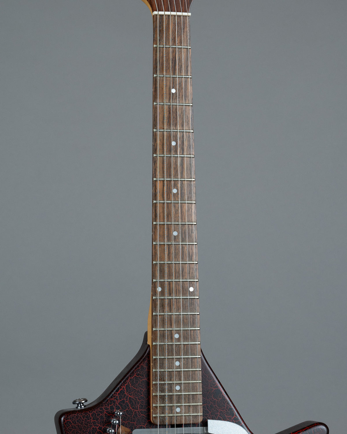 c2000s Stars ELS-1RD Electric Sitar (Japan, Red Crackle, OHSC)