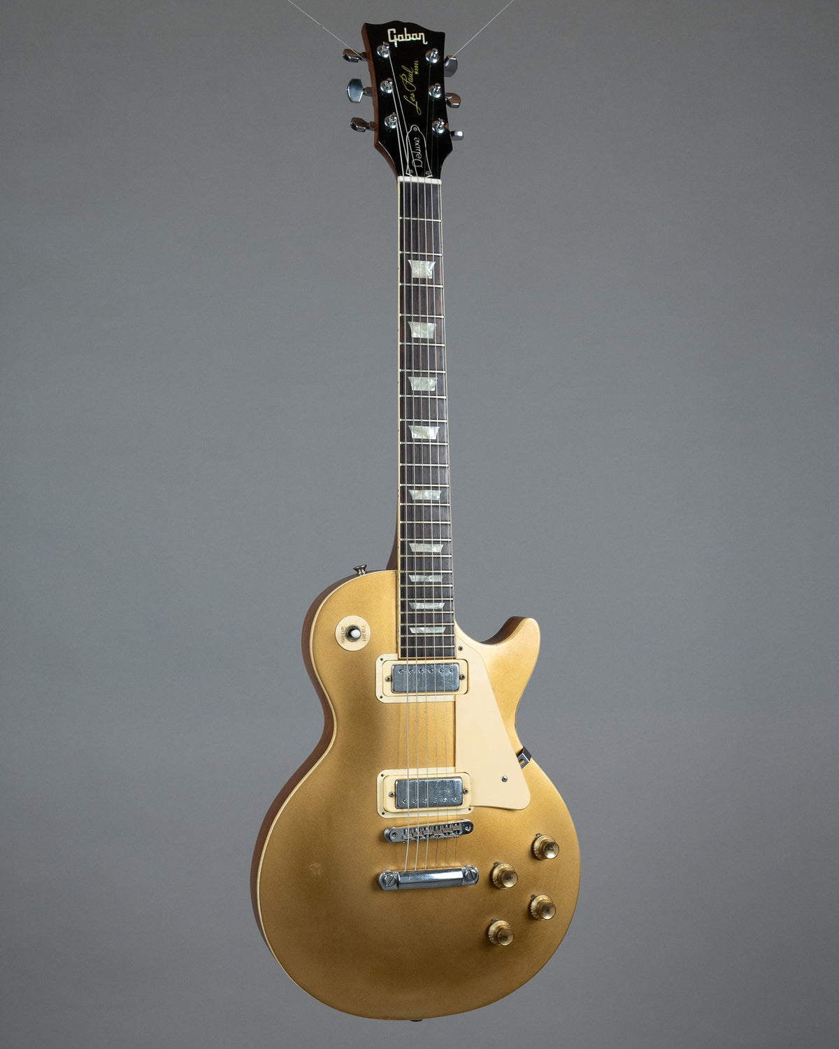 c1973 Gaban FLG-DX750G 'Les Paul Deluxe' (Japan, Goldtop)