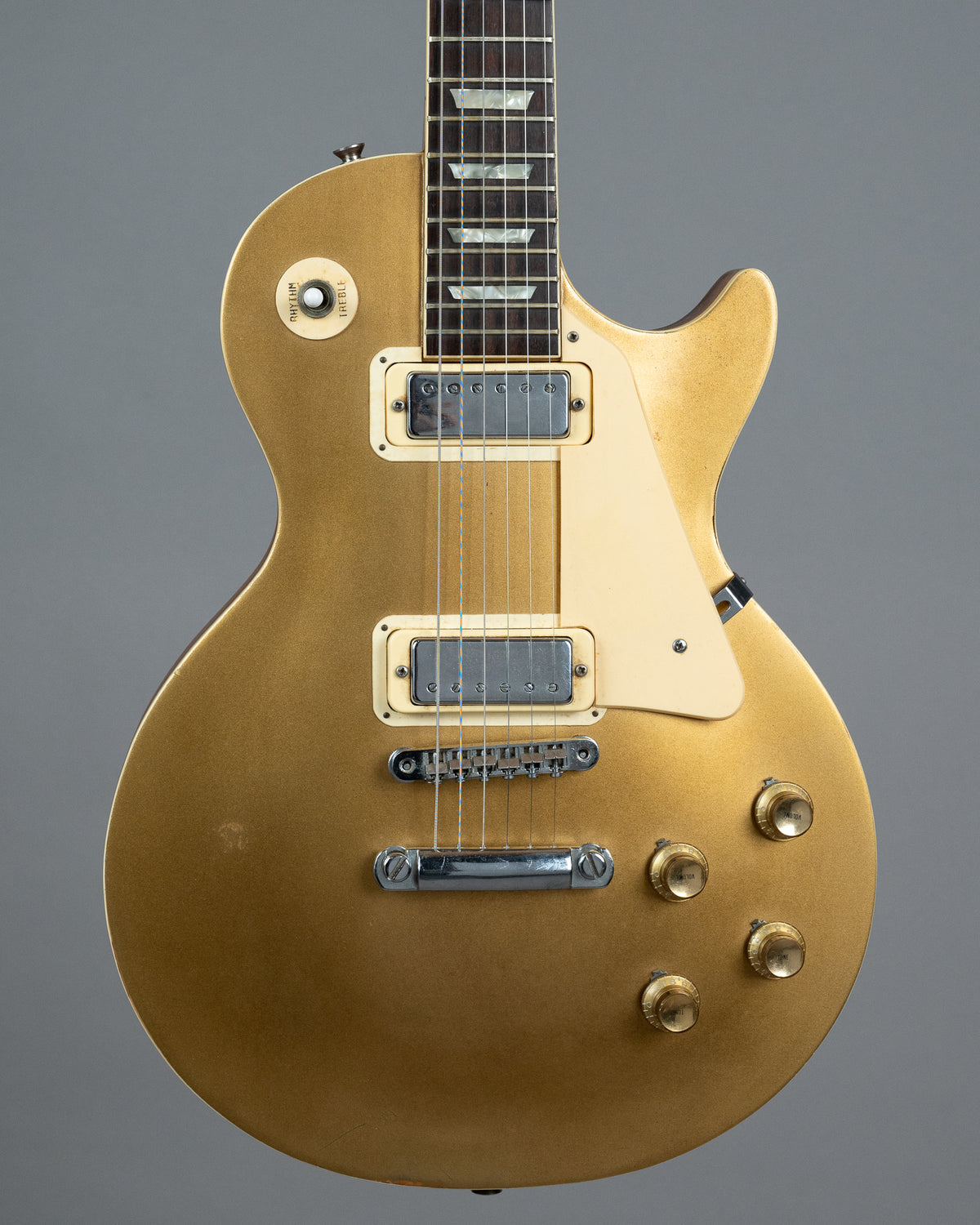 c1973 Gaban FLG-DX750G 'Les Paul Deluxe' (Japan, Goldtop)