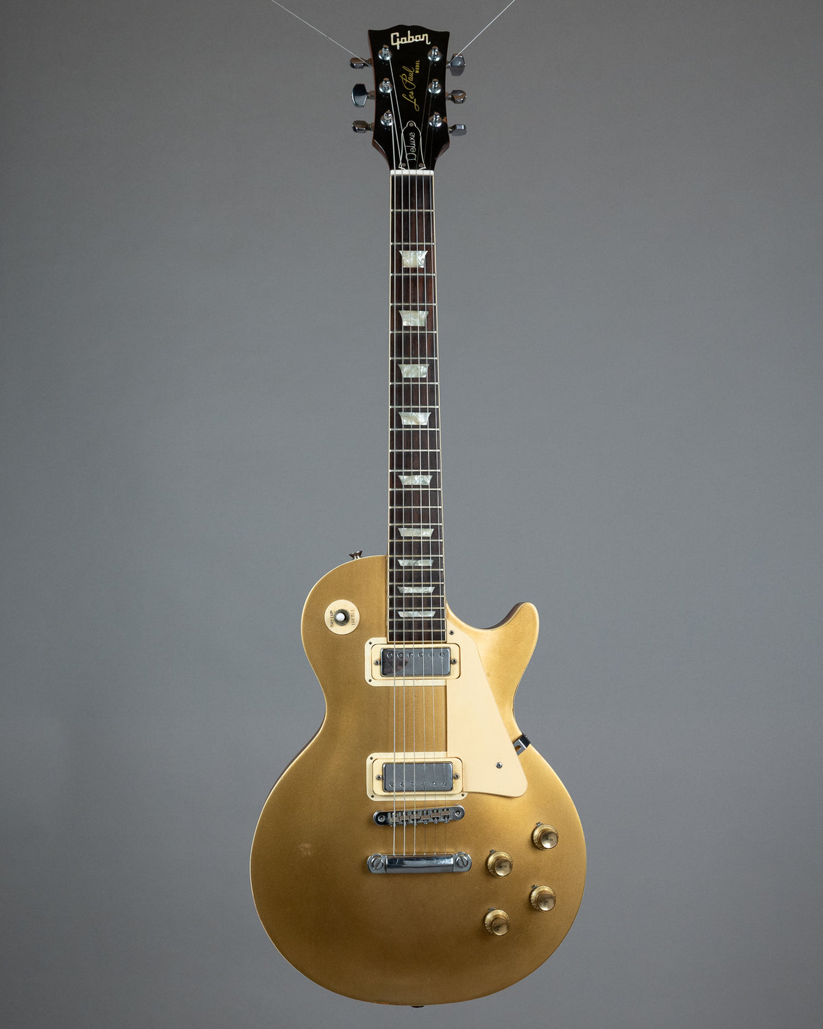 c1973 Gaban FLG-DX750G 'Les Paul Deluxe' (Japan, Goldtop)