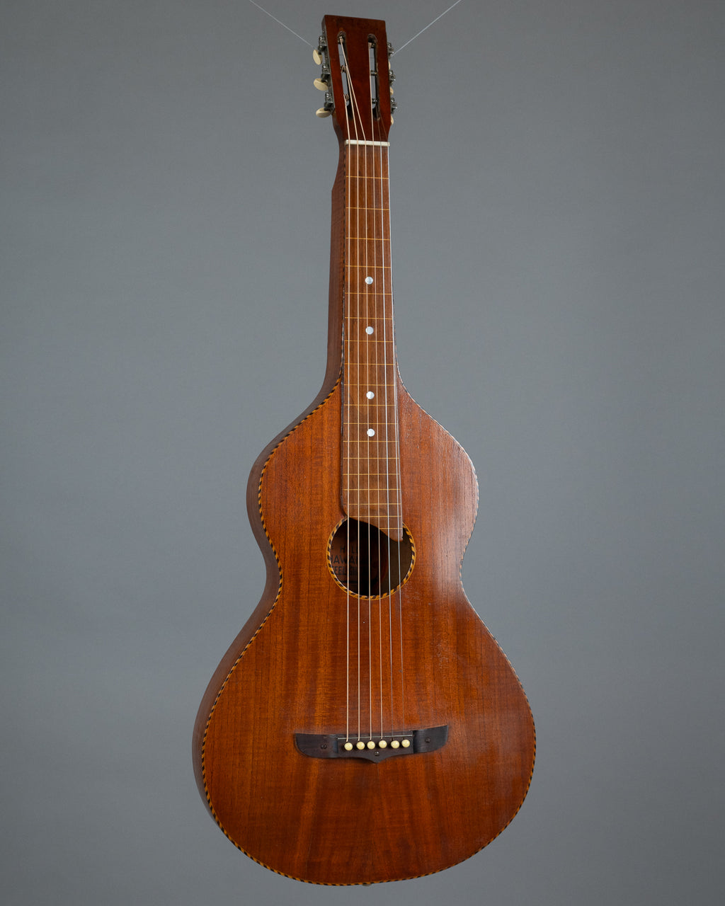 c1920s Hilo Hawaiian Steel Style 650 - Oscar Schmidt (USA, Koa, OHSC)
