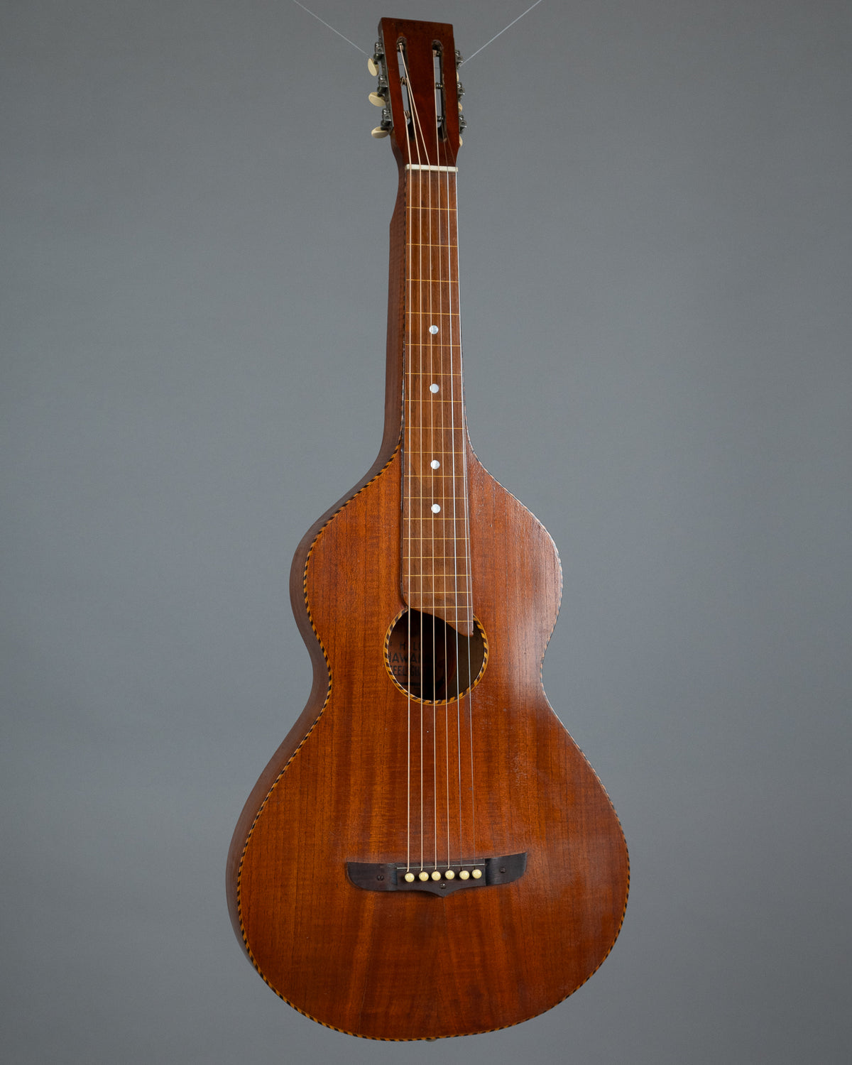 c1920s Hilo Hawaiian Steel Style 650 - Oscar Schmidt (USA, Koa, OHSC)