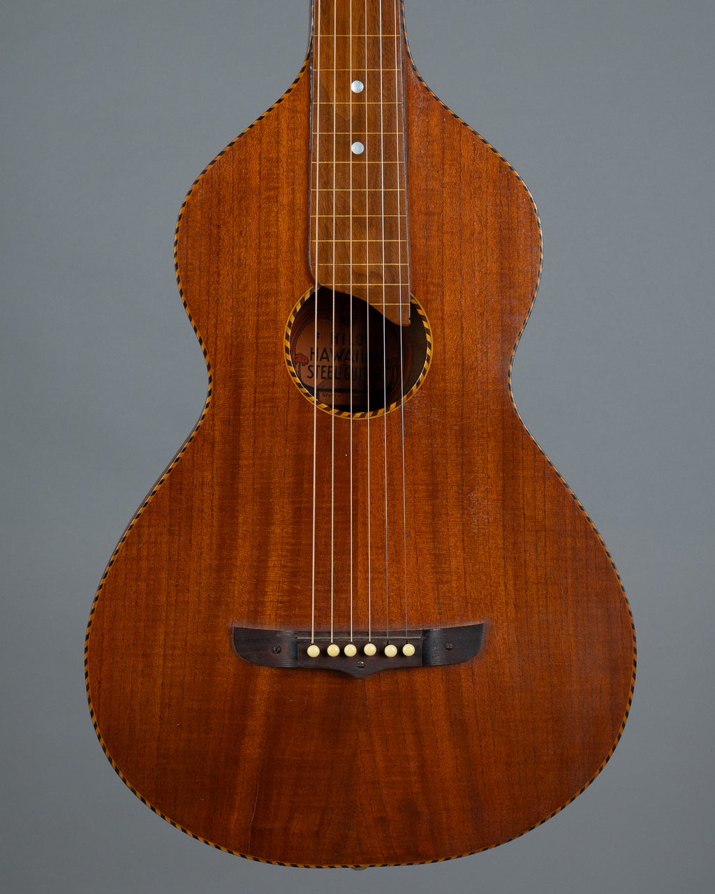 c1920s Hilo Hawaiian Steel Style 650 - Oscar Schmidt (USA, Koa, OHSC)