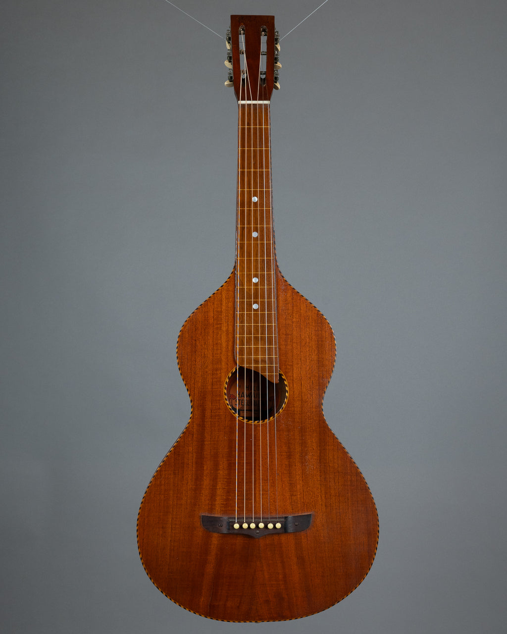 c1920s Hilo Hawaiian Steel Style 650 - Oscar Schmidt (USA, Koa, OHSC)