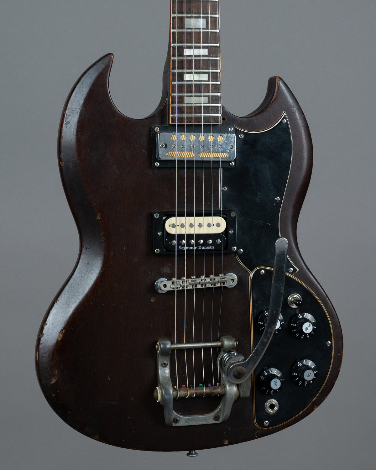 c1972 Gibson SG Deluxe MOD (USA, Walnut, HSC)