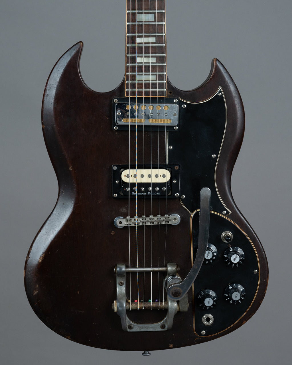 c1972 Gibson SG Deluxe MOD (USA, Walnut, HSC)