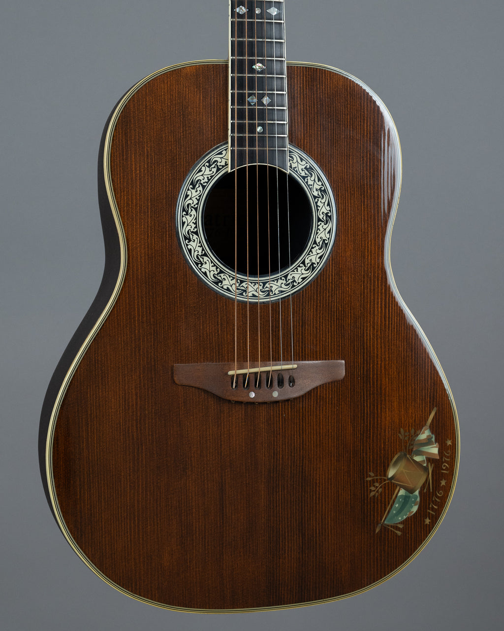 1976 Ovation Patriot Limited Edition (USA, Patriot Stain, OHSC)