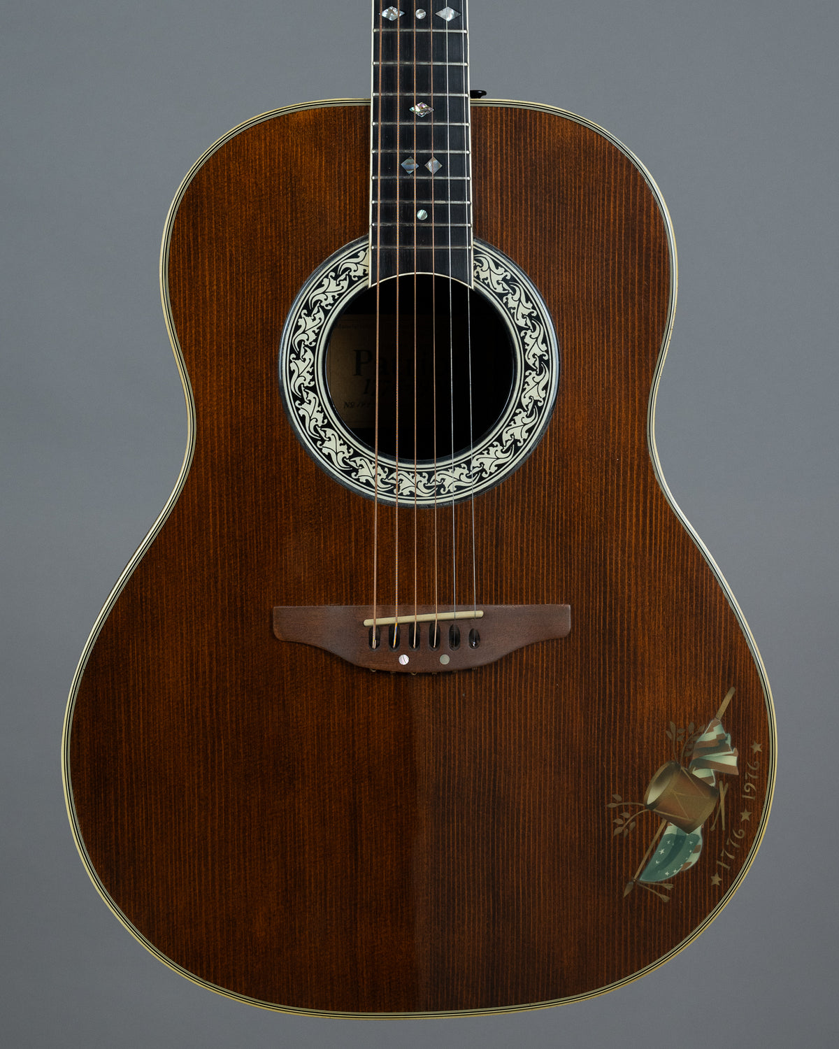 1976 Ovation Patriot Limited Edition (USA, Patriot Stain, OHSC)