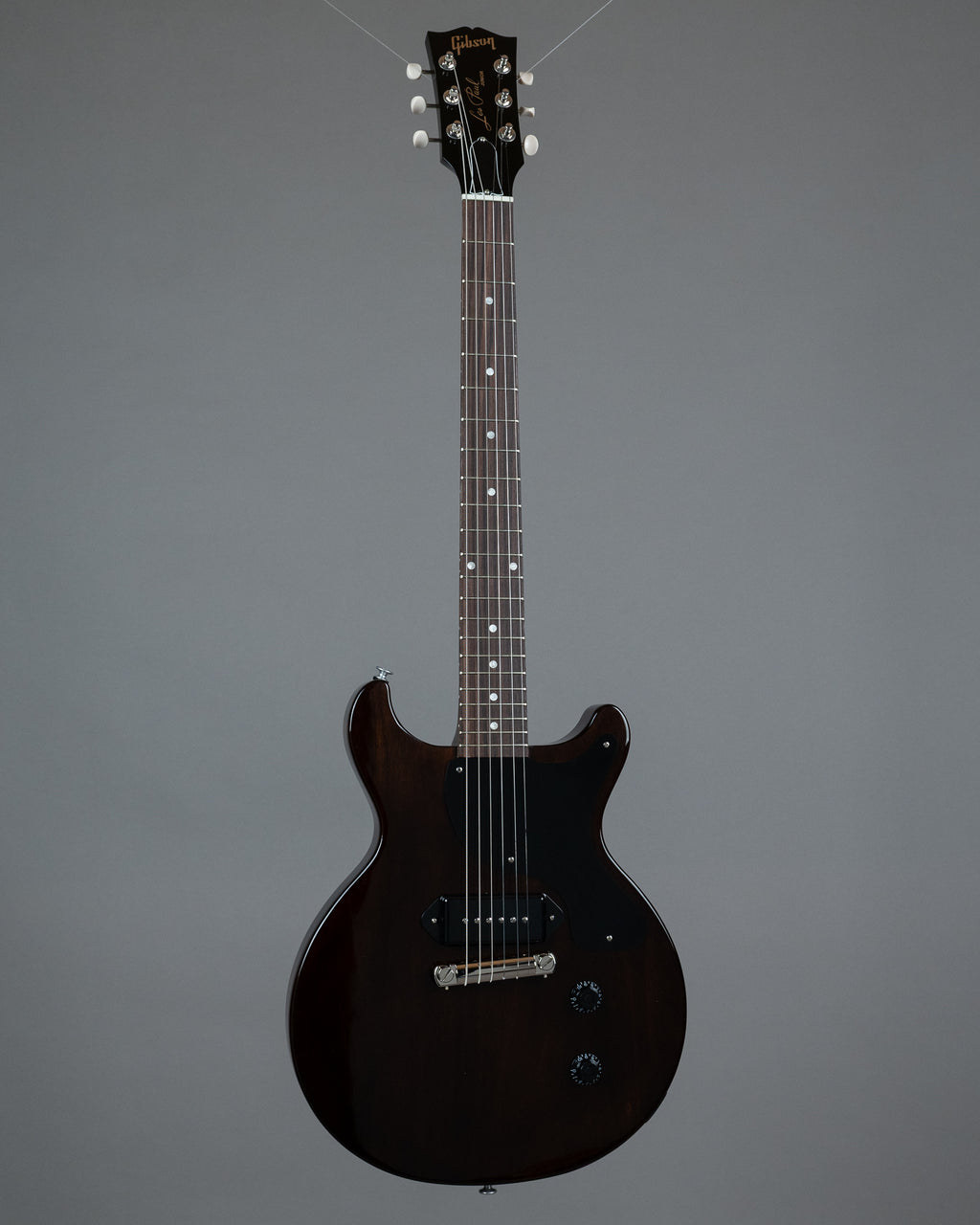 2024 Gibson Les Paul Junior DC Double Cut (USA, Dark Walnut, OHSC)