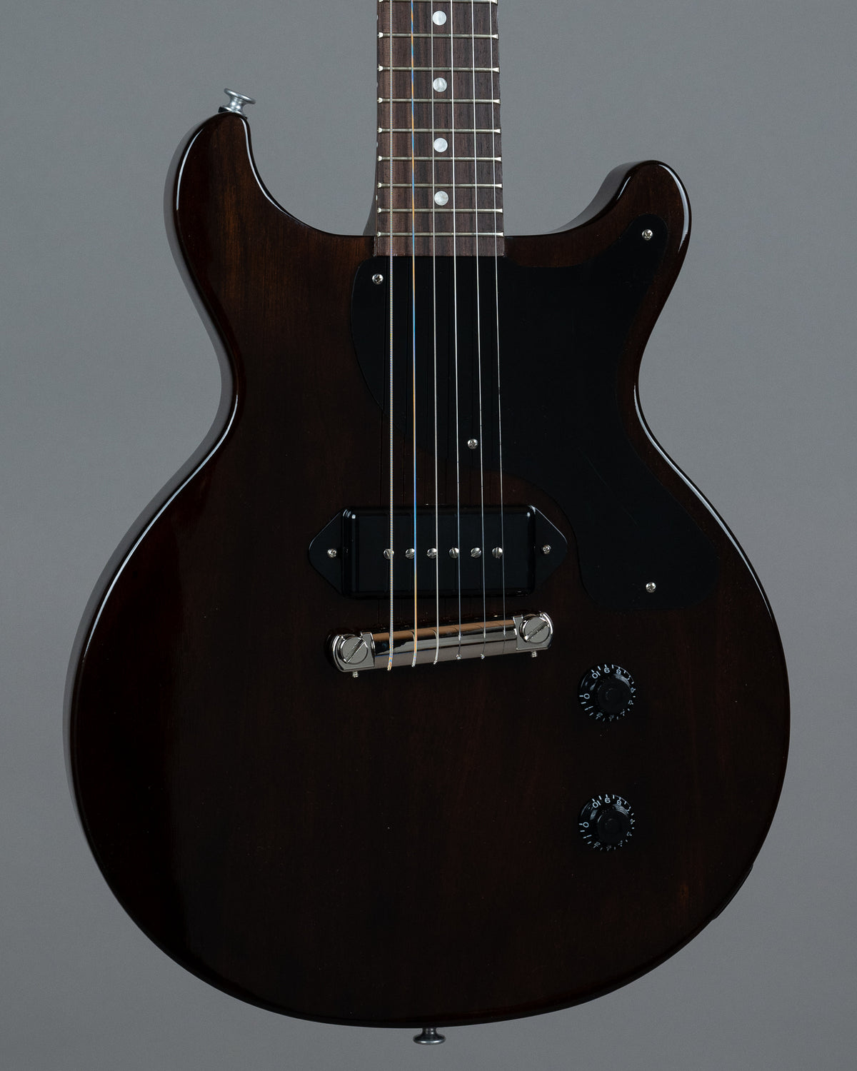 2024 Gibson Les Paul Junior DC Double Cut (USA, Dark Walnut, OHSC)